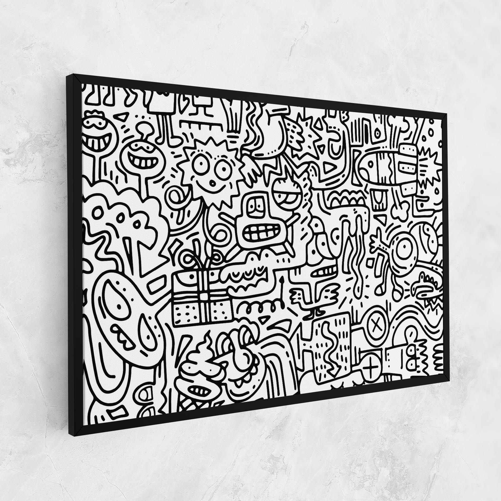 Doodle Black Line mockup 1
