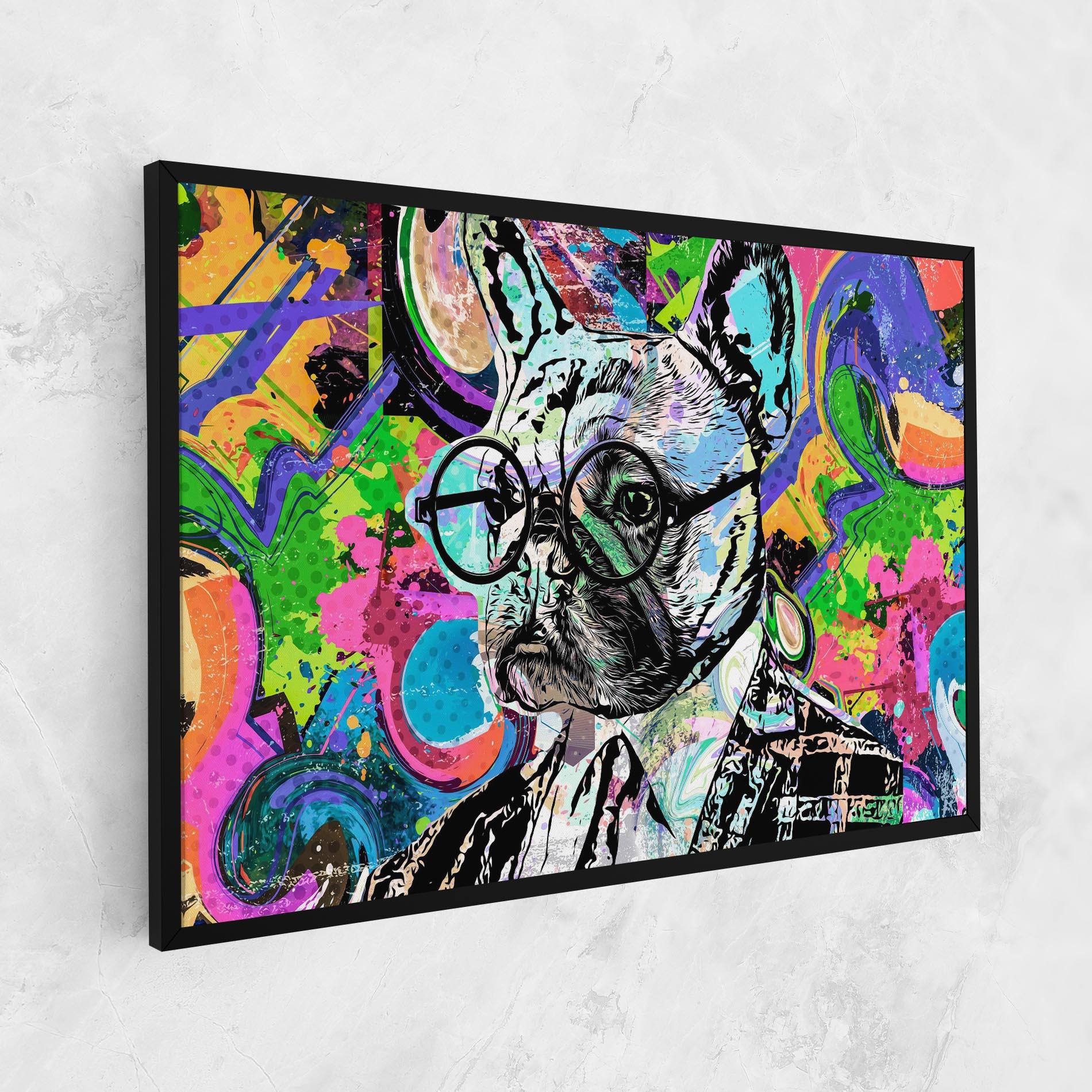 Картина на платно Graffity Bulldog mockup 1