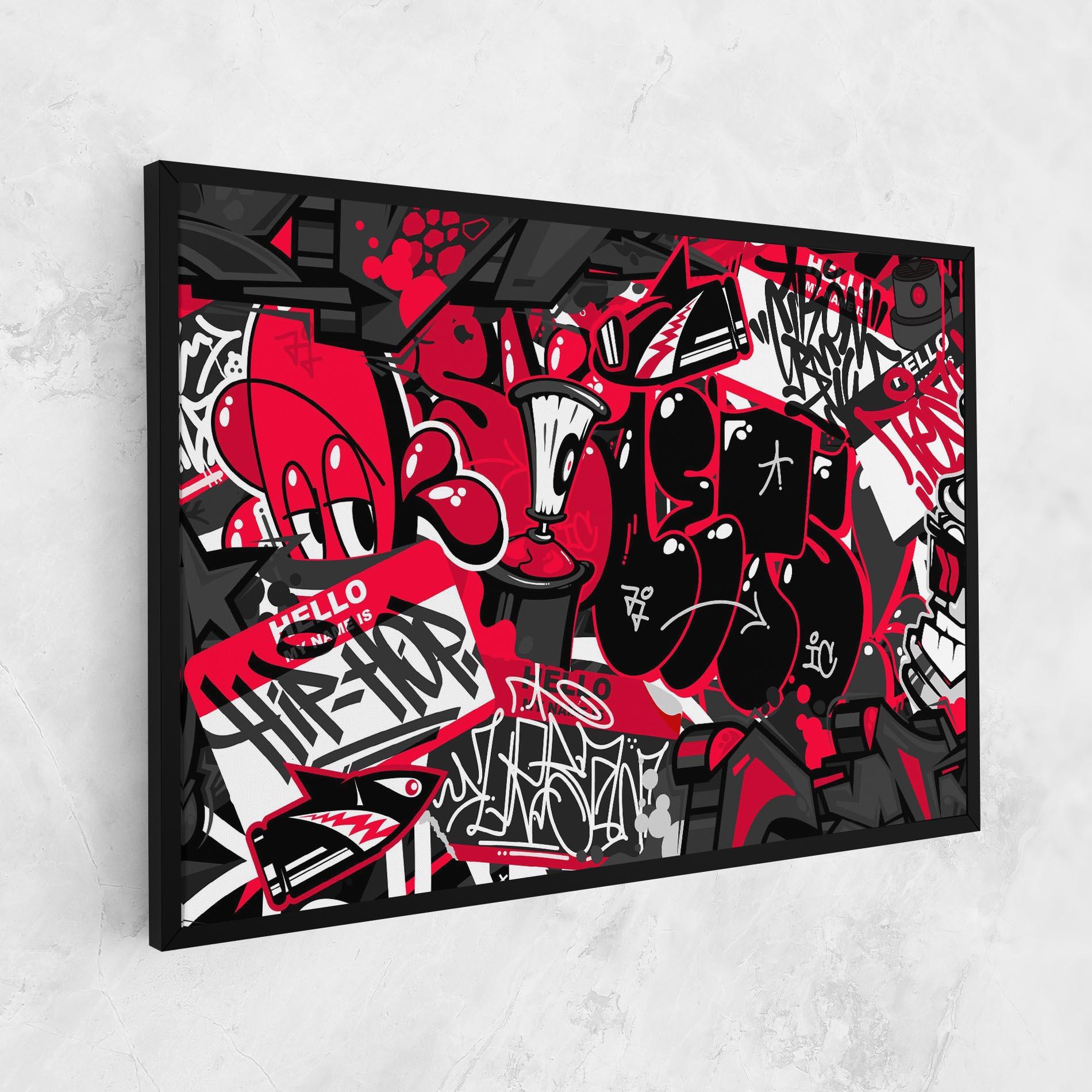 Картина на платно Hip Hop Graffiti mockup 1