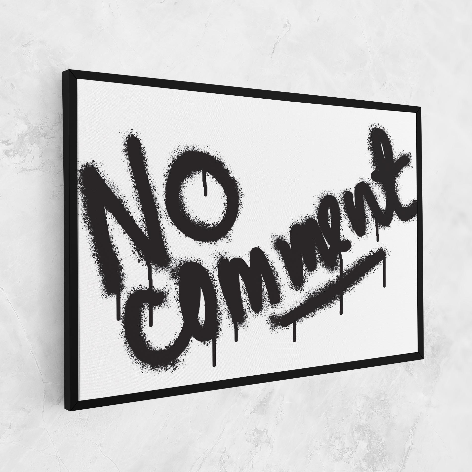 Картина на платно No Comment mockup 1