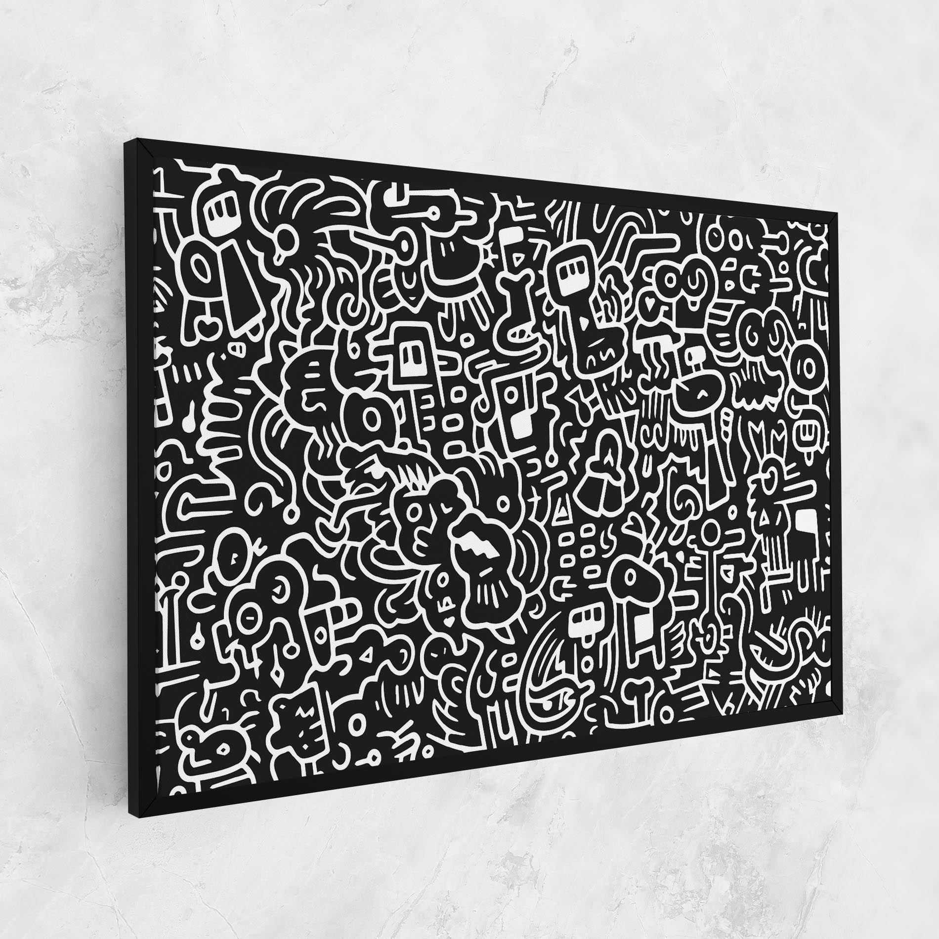 White Line Doodle mockup 1