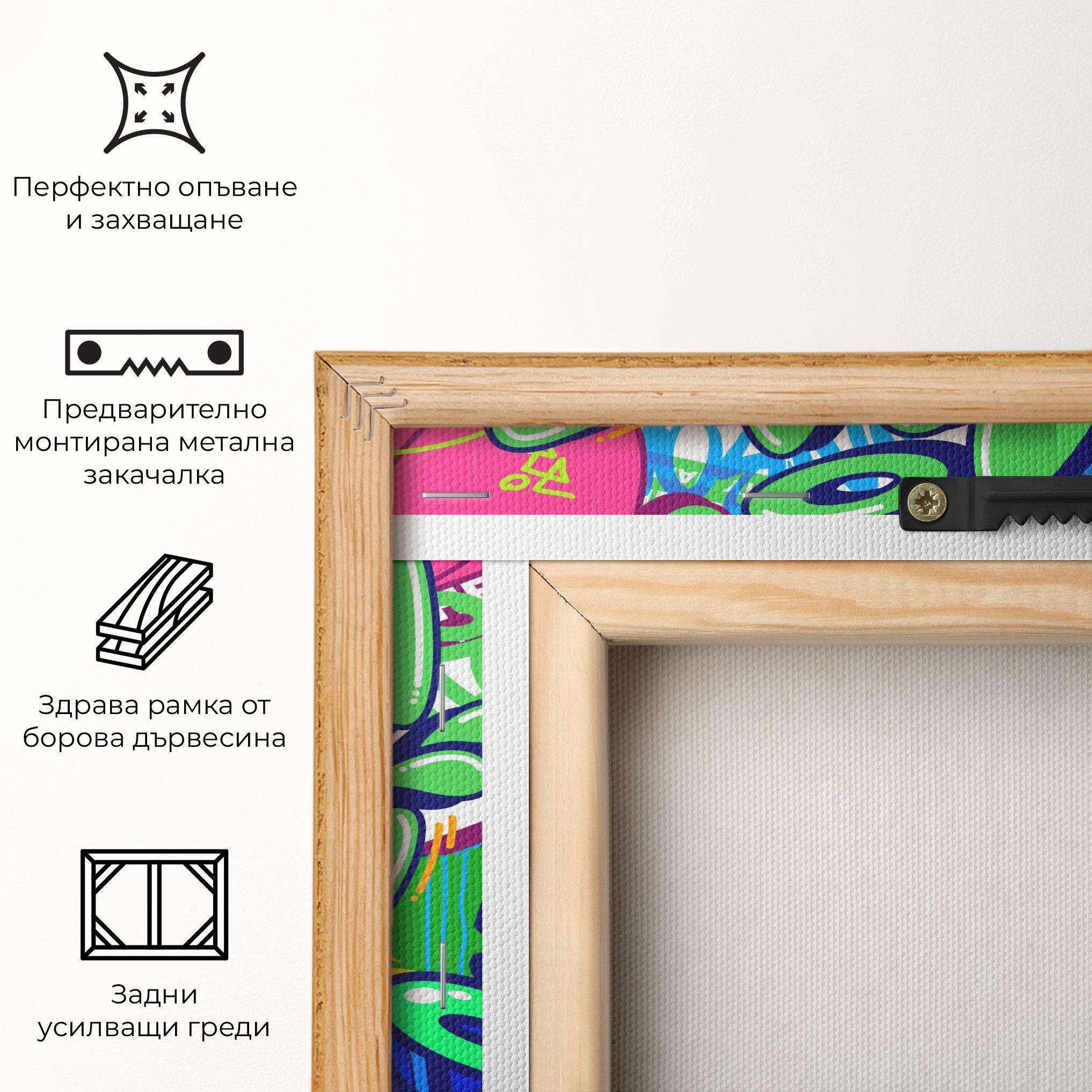 Картина на платно Colorful Hip Hop mockup 5