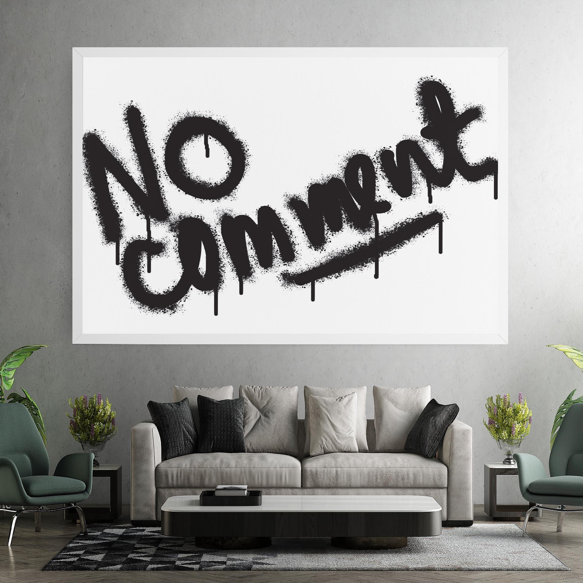 Картина на платно No Comment mockup 7