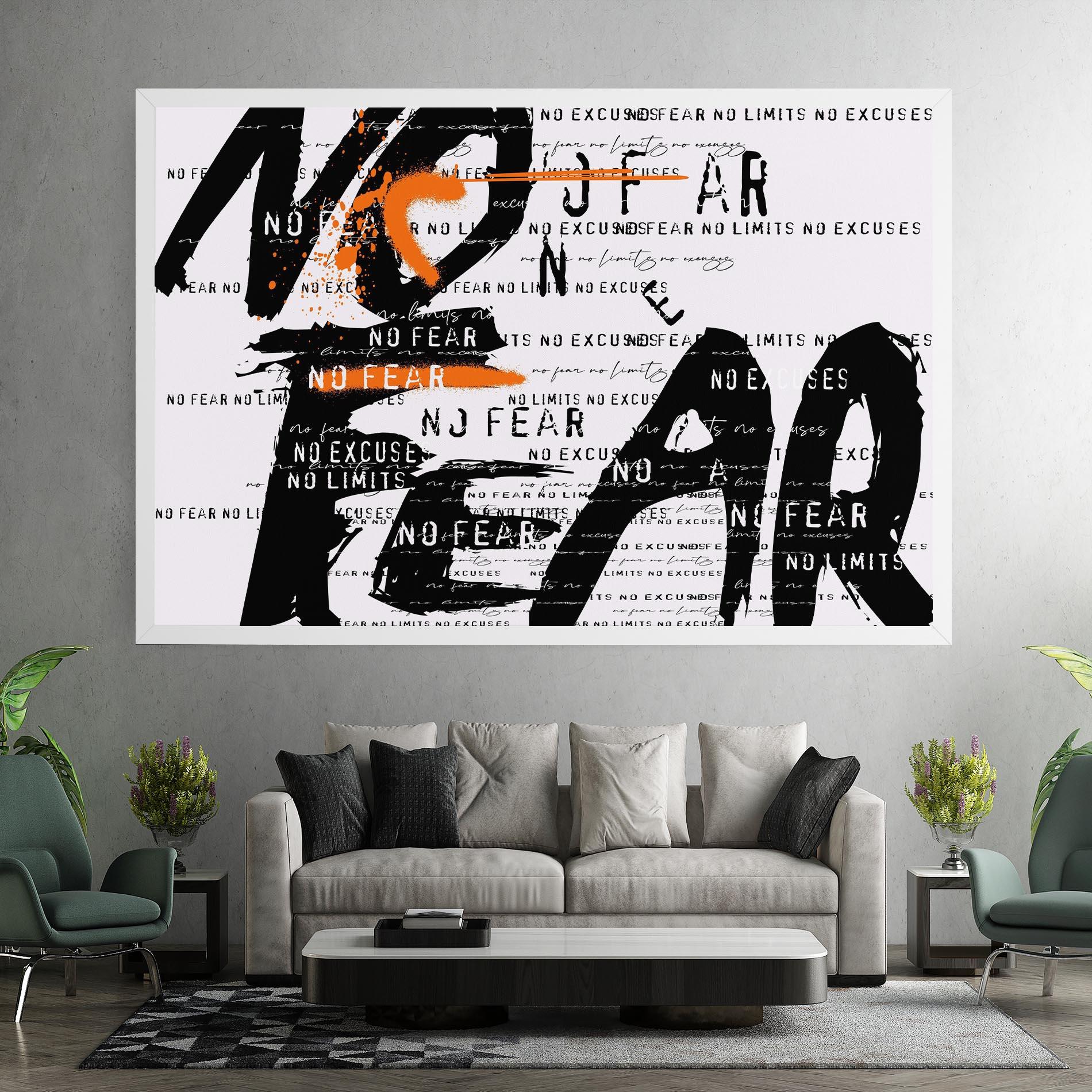 Картина на платно No Fear Graffiti mockup 7