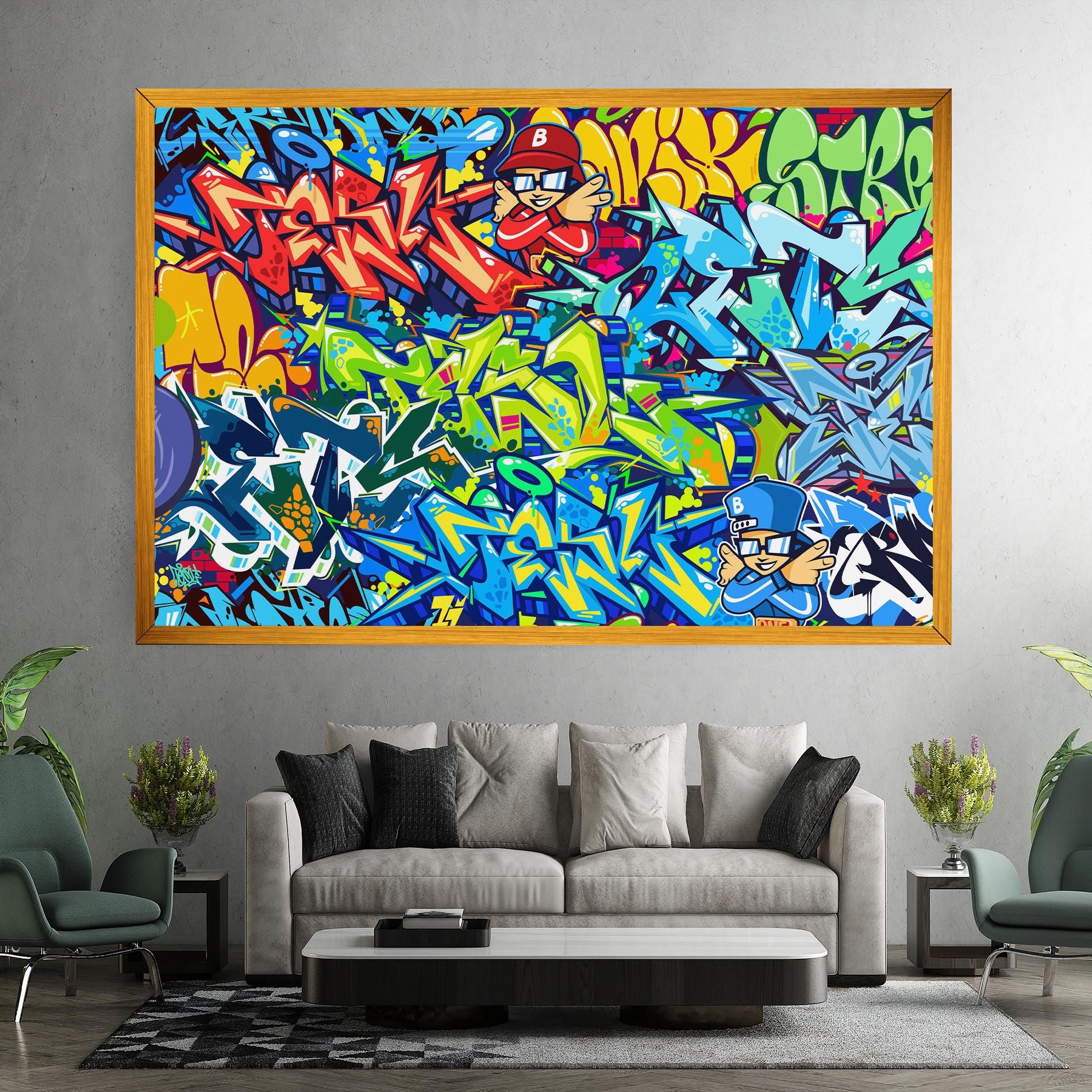 Colorful Graffiti mockup 7