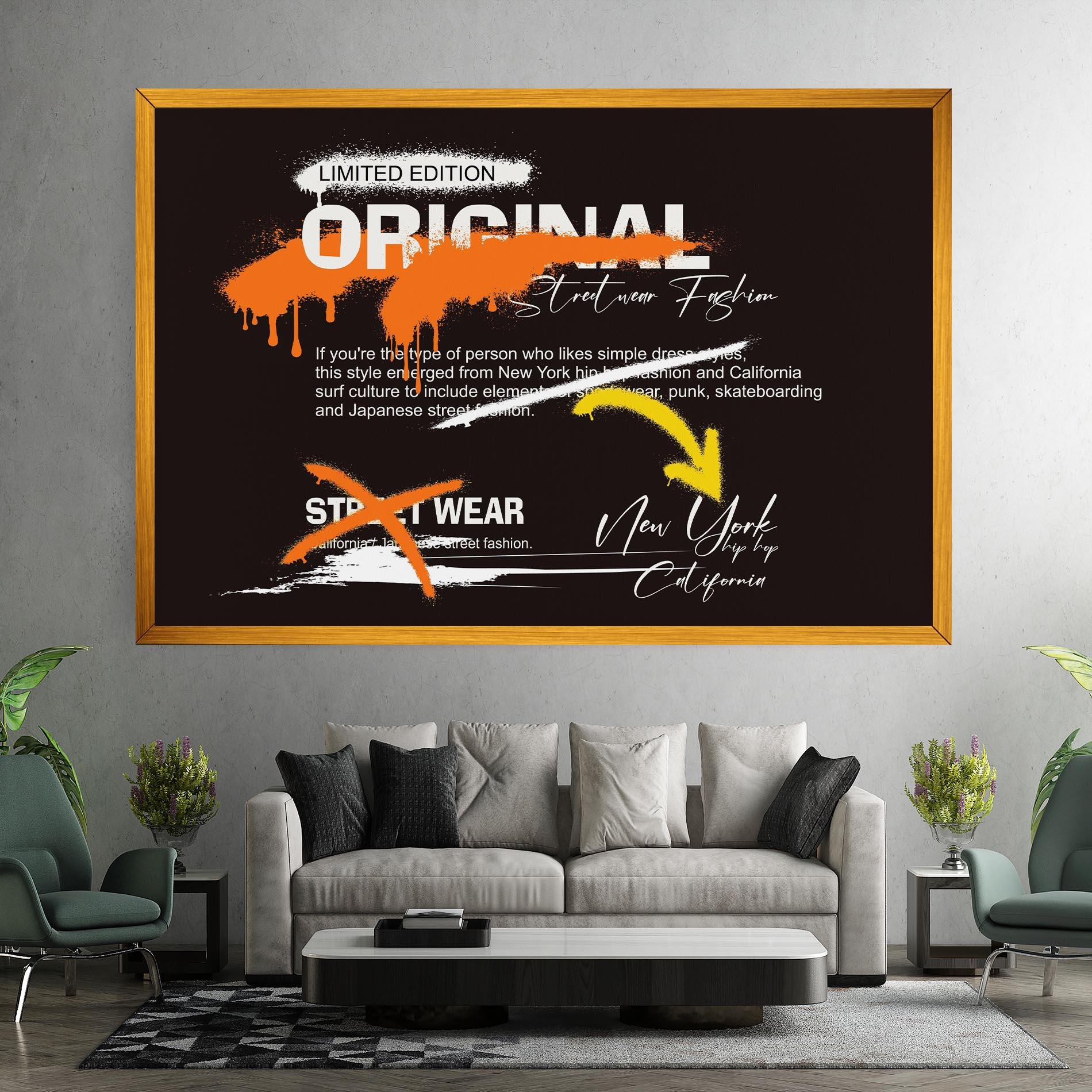 Картина на платно Original Style Graffiti mockup 7