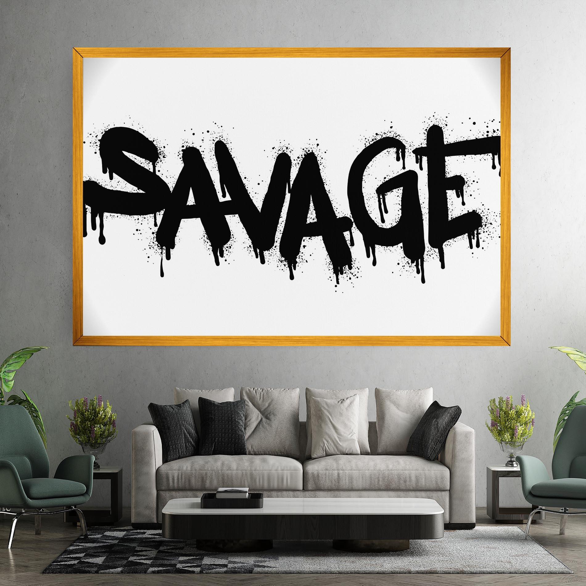 Картина на платно Savage Graffiti Spray mockup 7