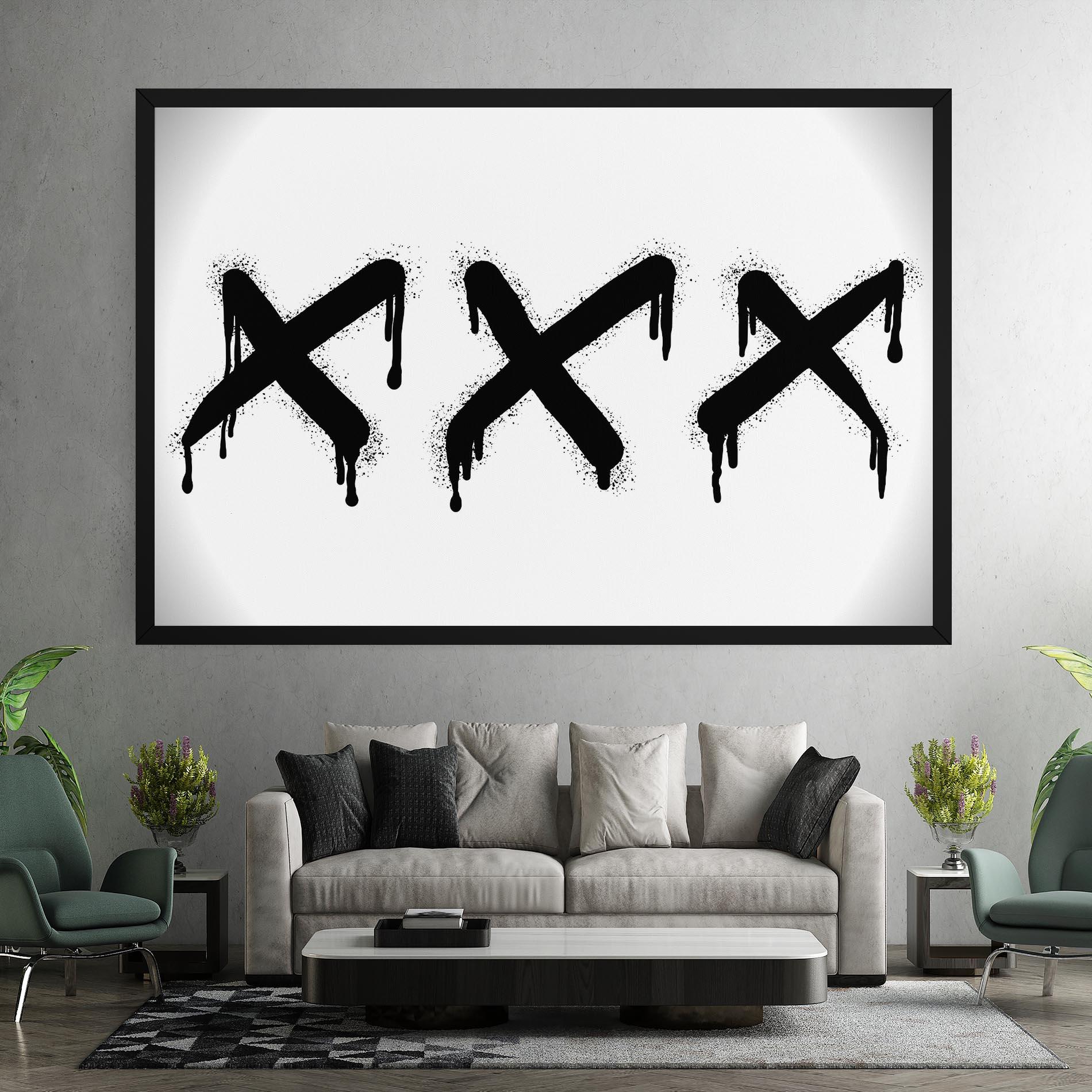 Картина на платно Grafiti X Spray mockup 7