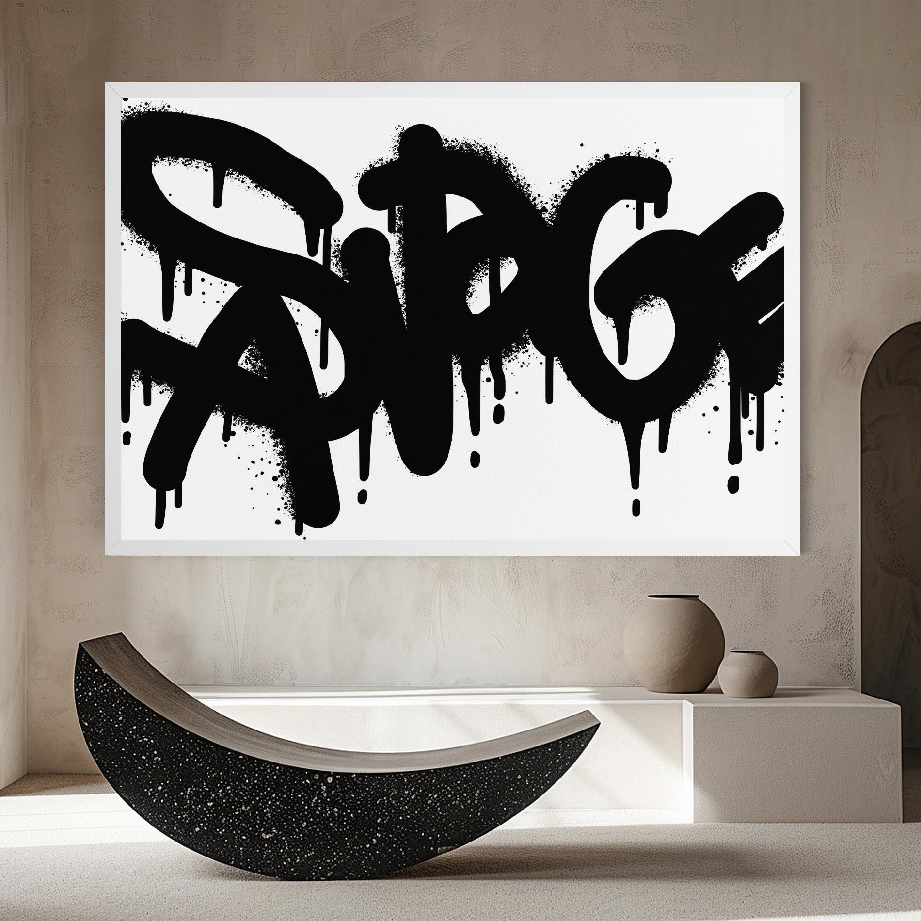 Картина на платно Graffiti Savage mockup 8