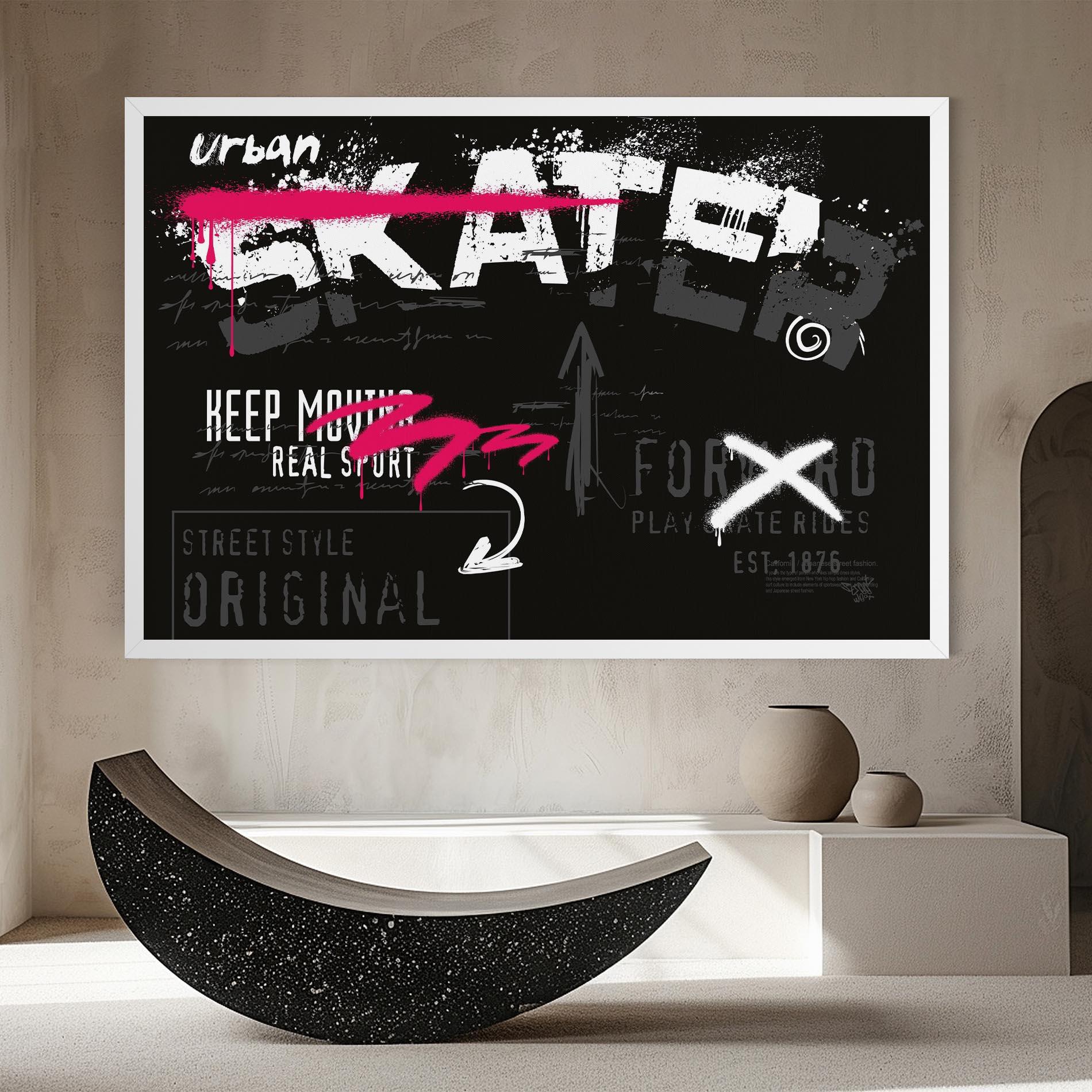Картина на платно Skater Spray mockup 8