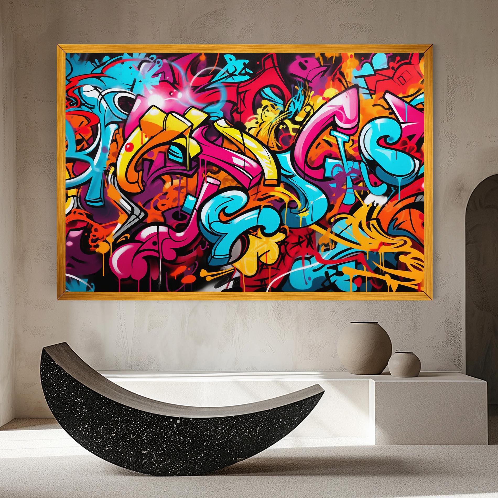 Картина на платно Abstract Graffiti mockup 8