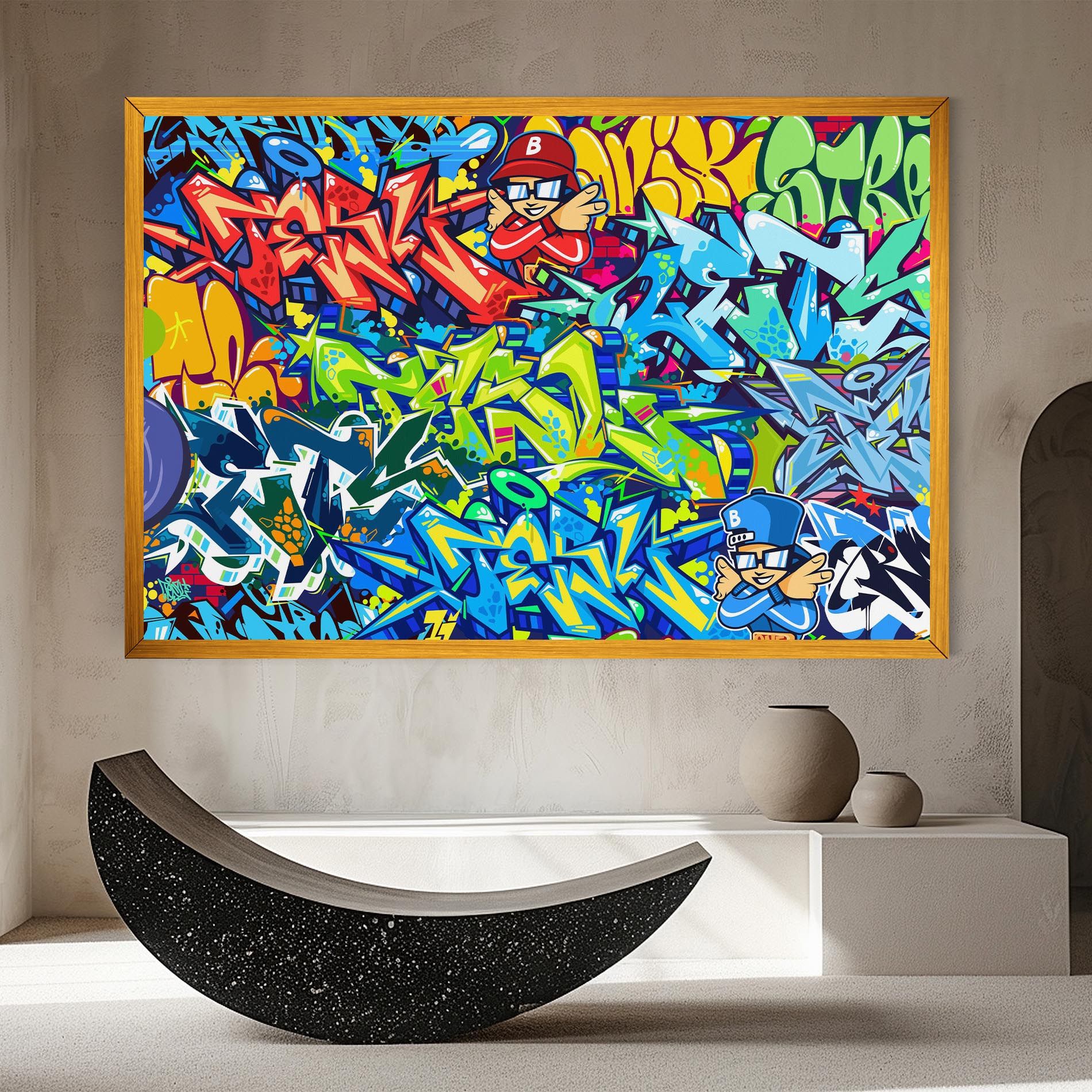 Colorful Graffiti mockup 8