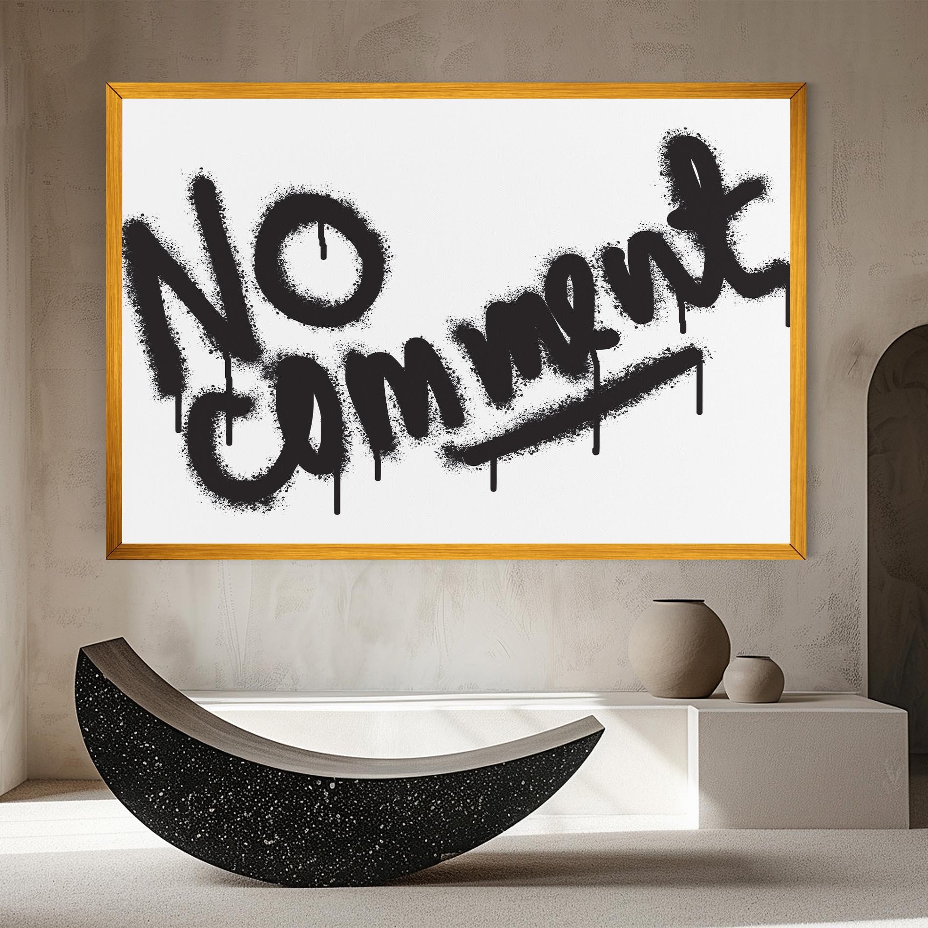 Картина на платно No Comment mockup 8