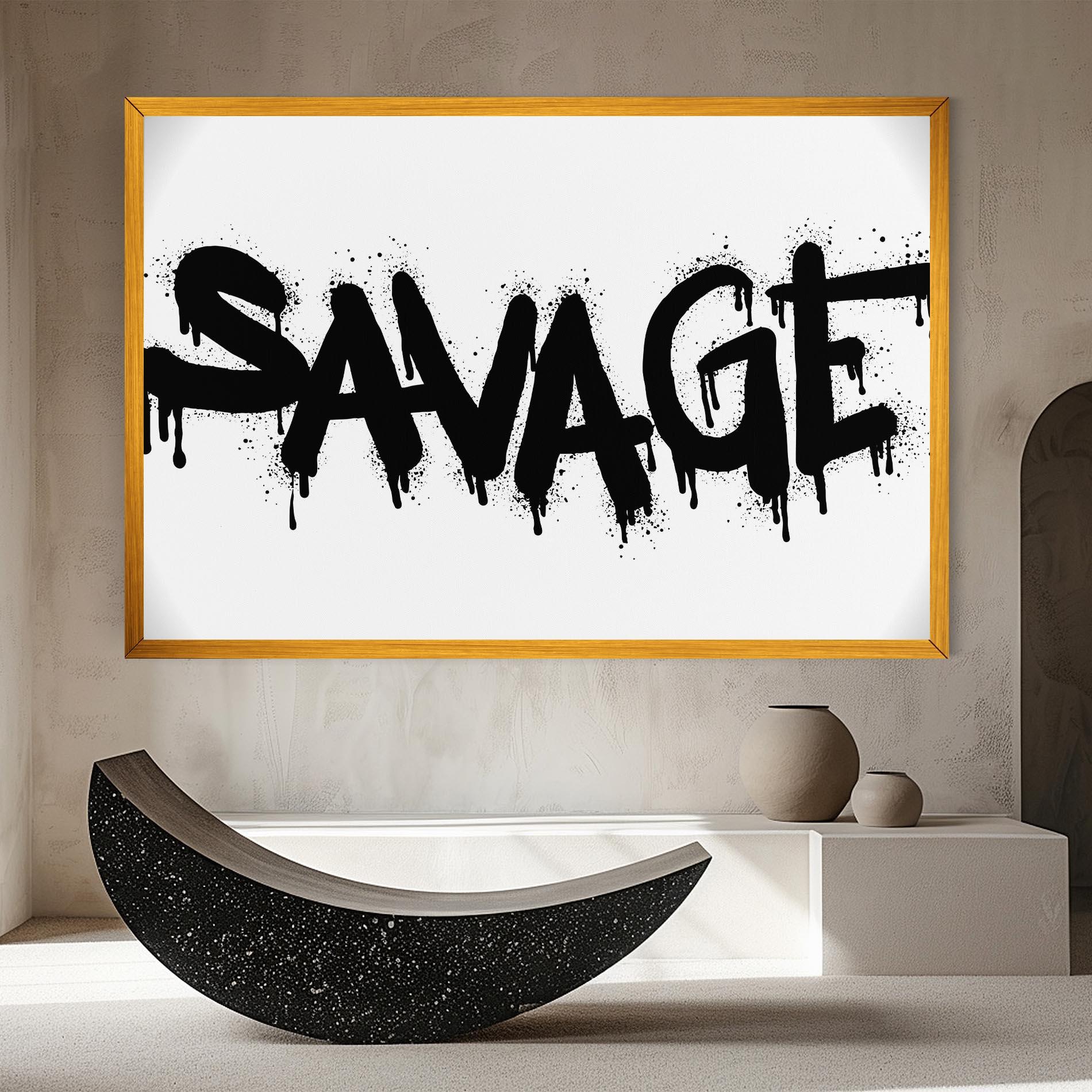 Картина на платно Savage Graffiti Spray mockup 8