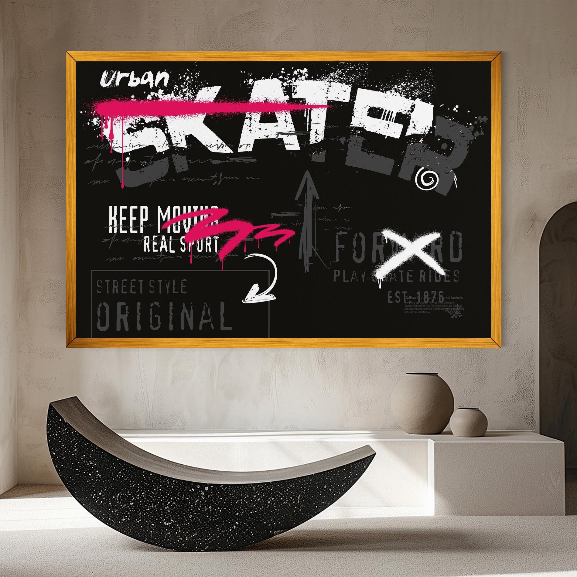 Картина на платно Skater Spray mockup 8