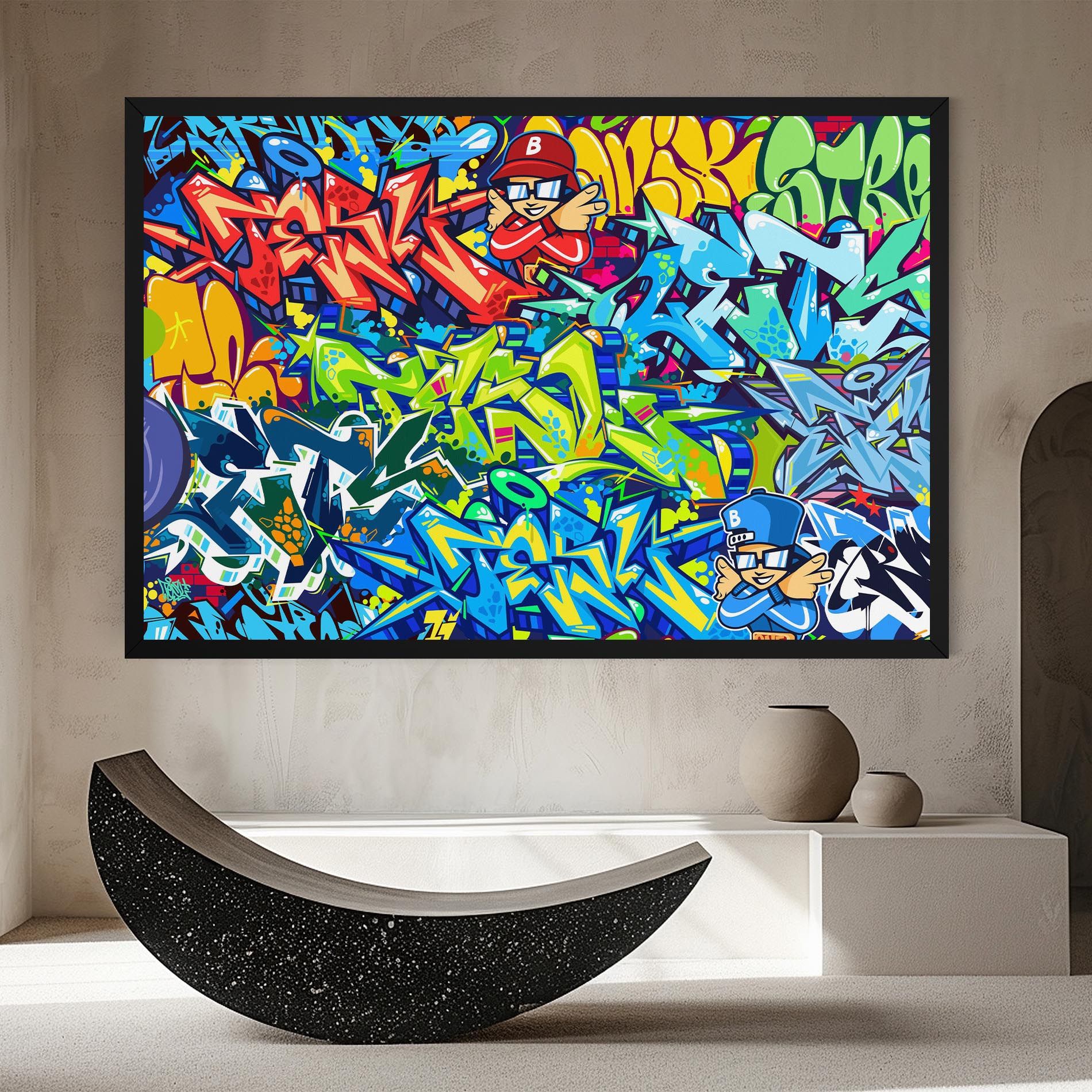 Colorful Graffiti mockup 8