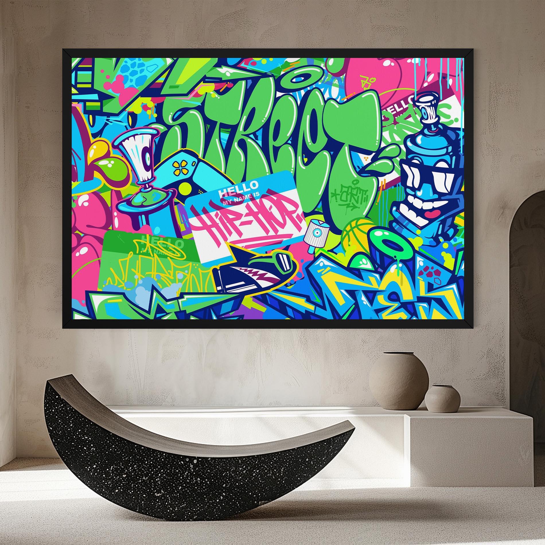 Картина на платно Colorful Hip Hop mockup 8