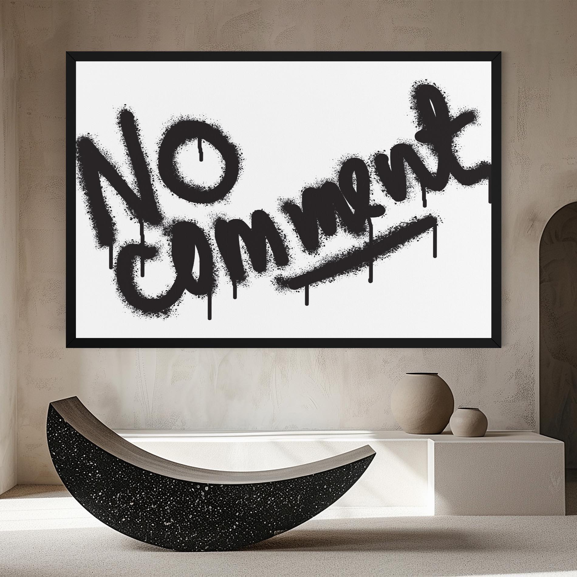 Картина на платно No Comment mockup 8