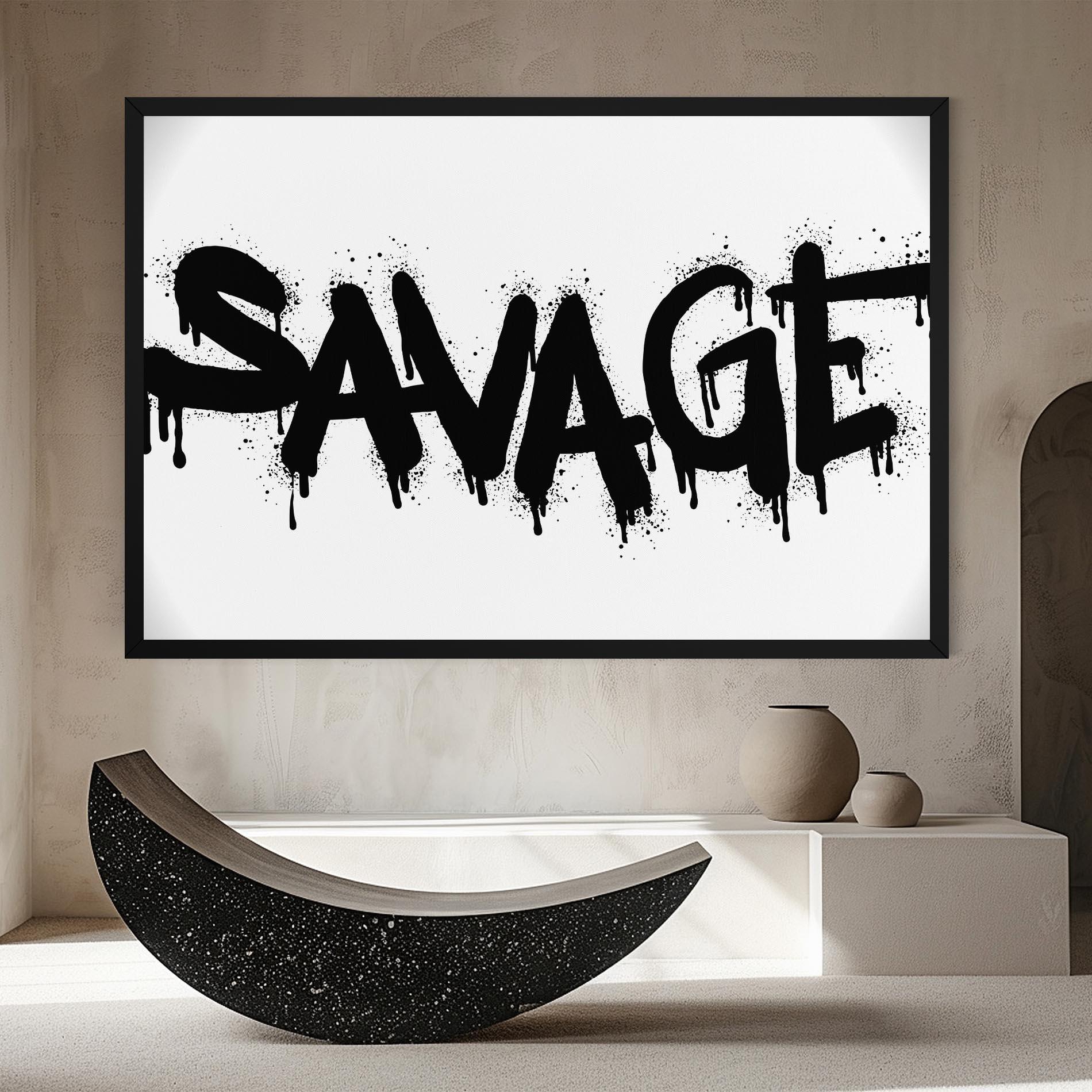 Картина на платно Savage Graffiti Spray mockup 8