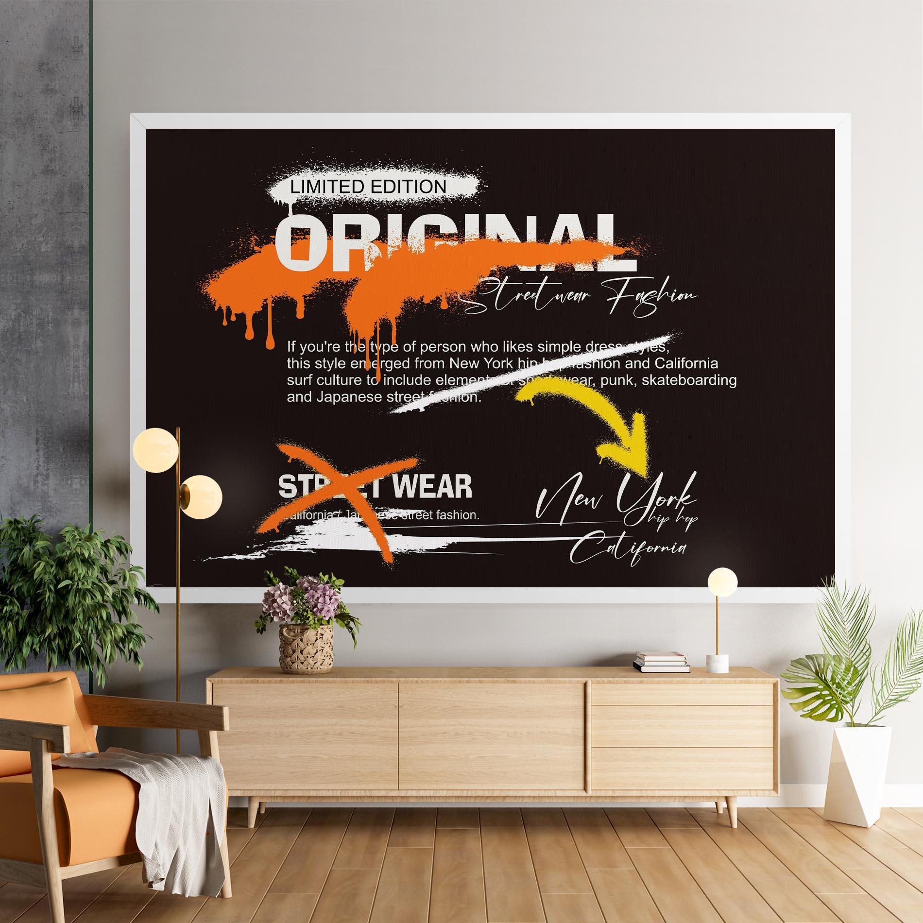 Картина на платно Original Style Graffiti mockup 9
