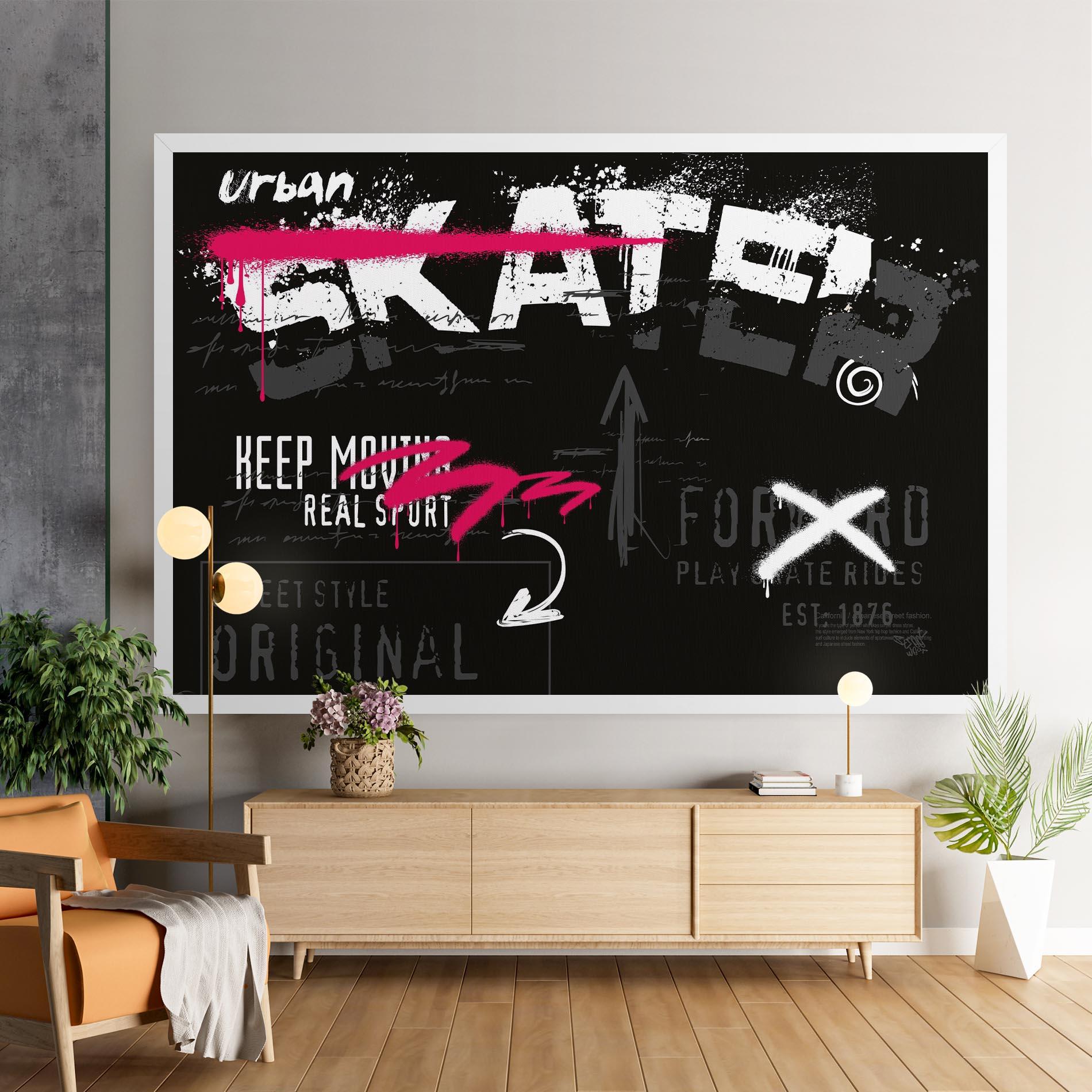 Картина на платно Skater Spray mockup 9