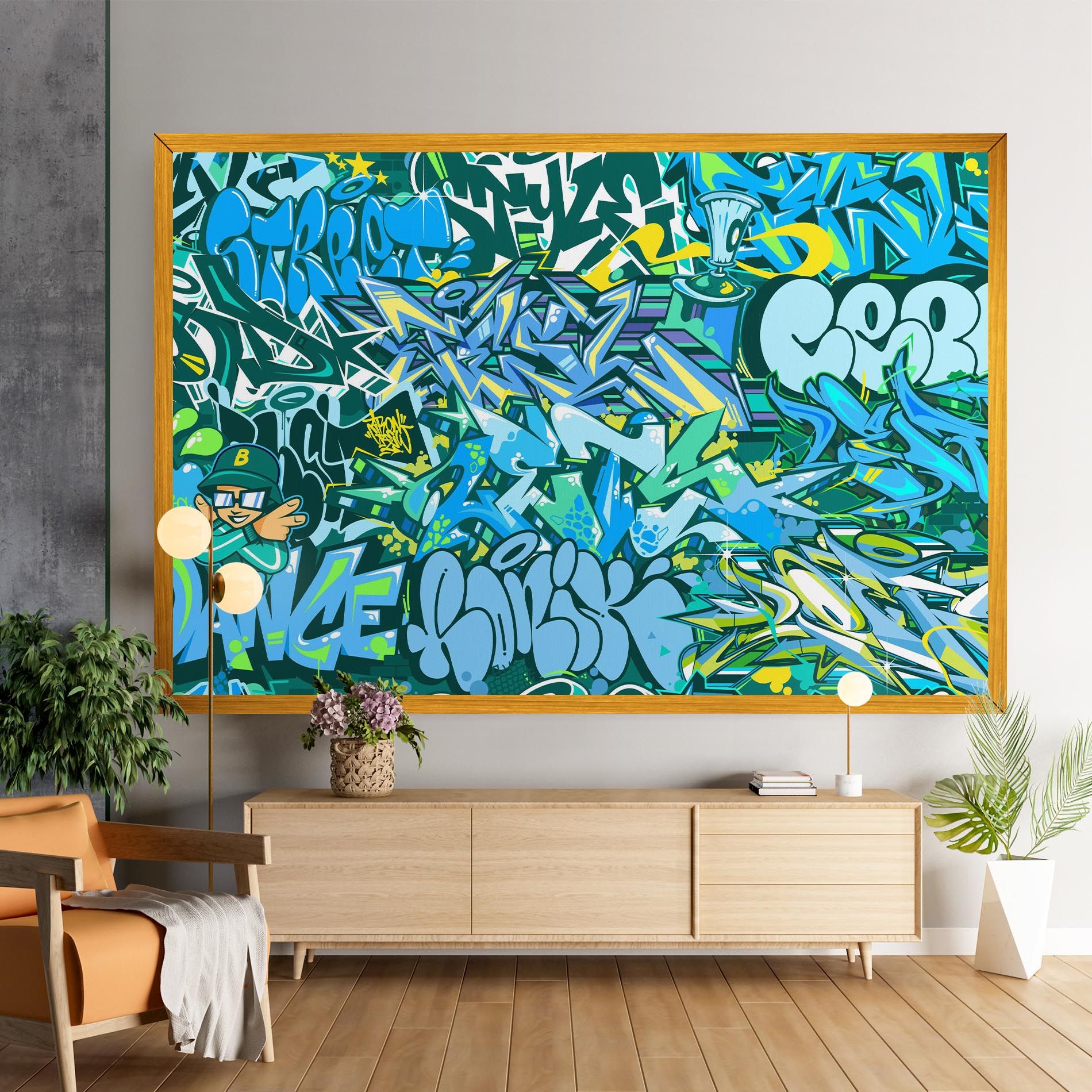 Be One Graffiti mockup 9