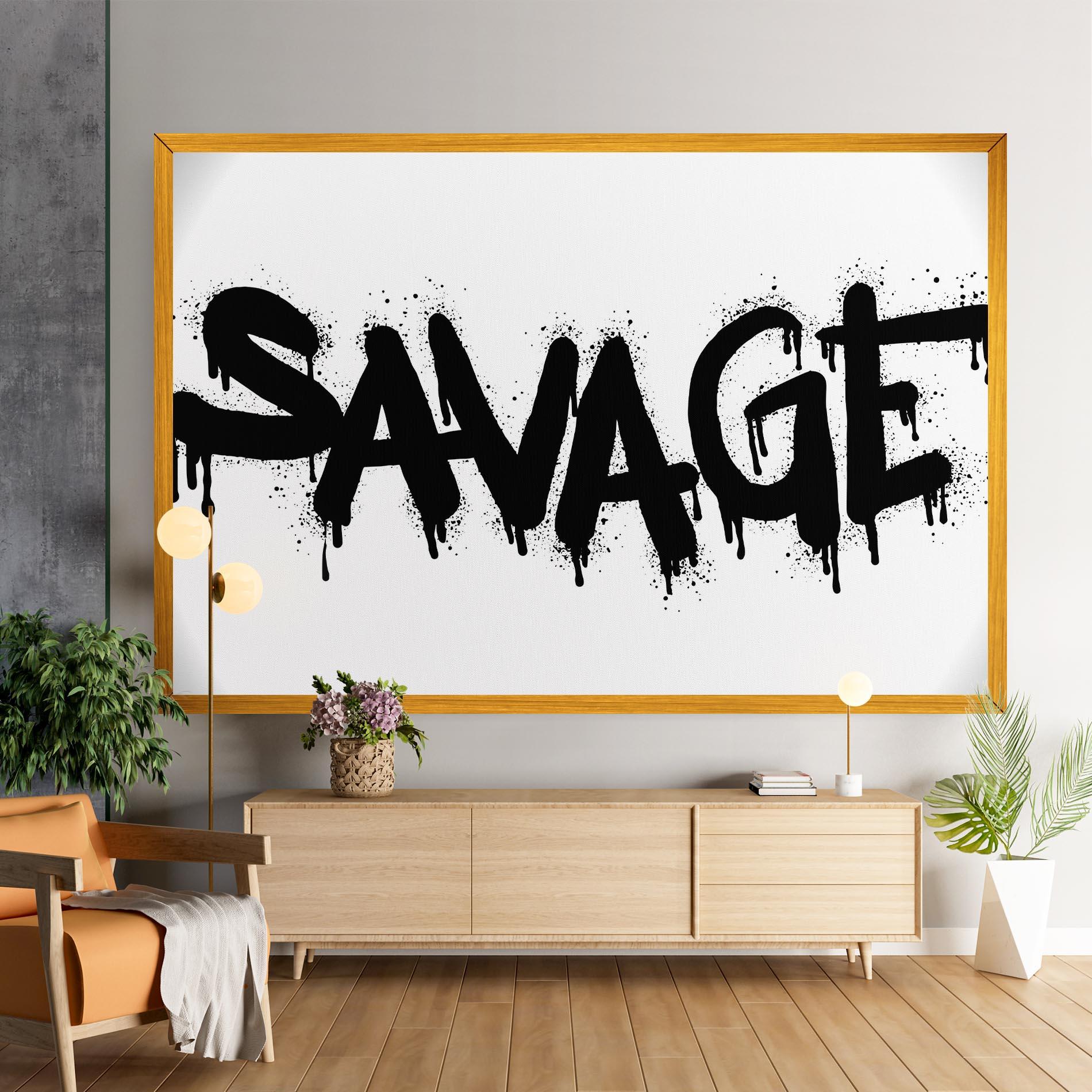 Картина на платно Savage Graffiti Spray mockup 9