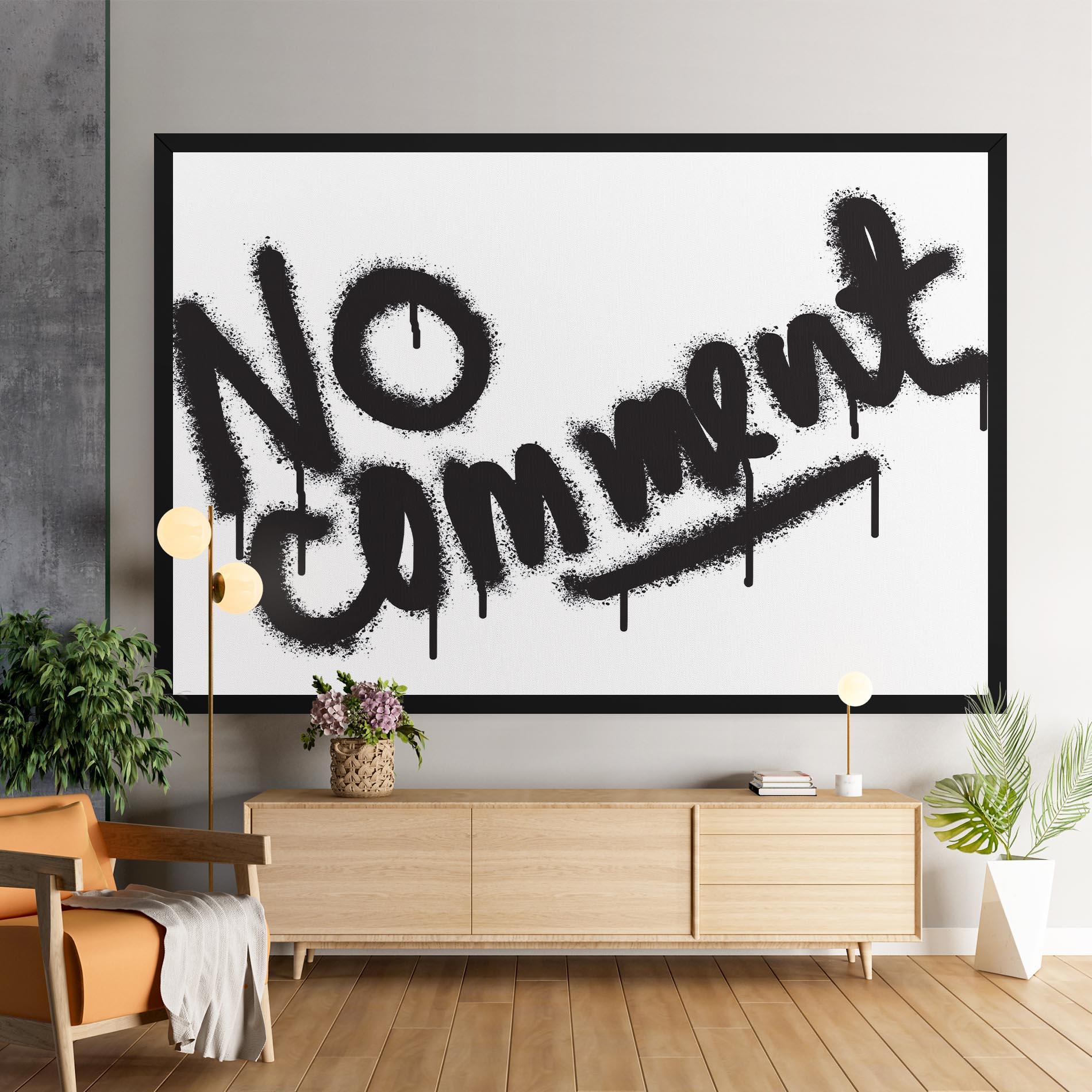 Картина на платно No Comment mockup 9