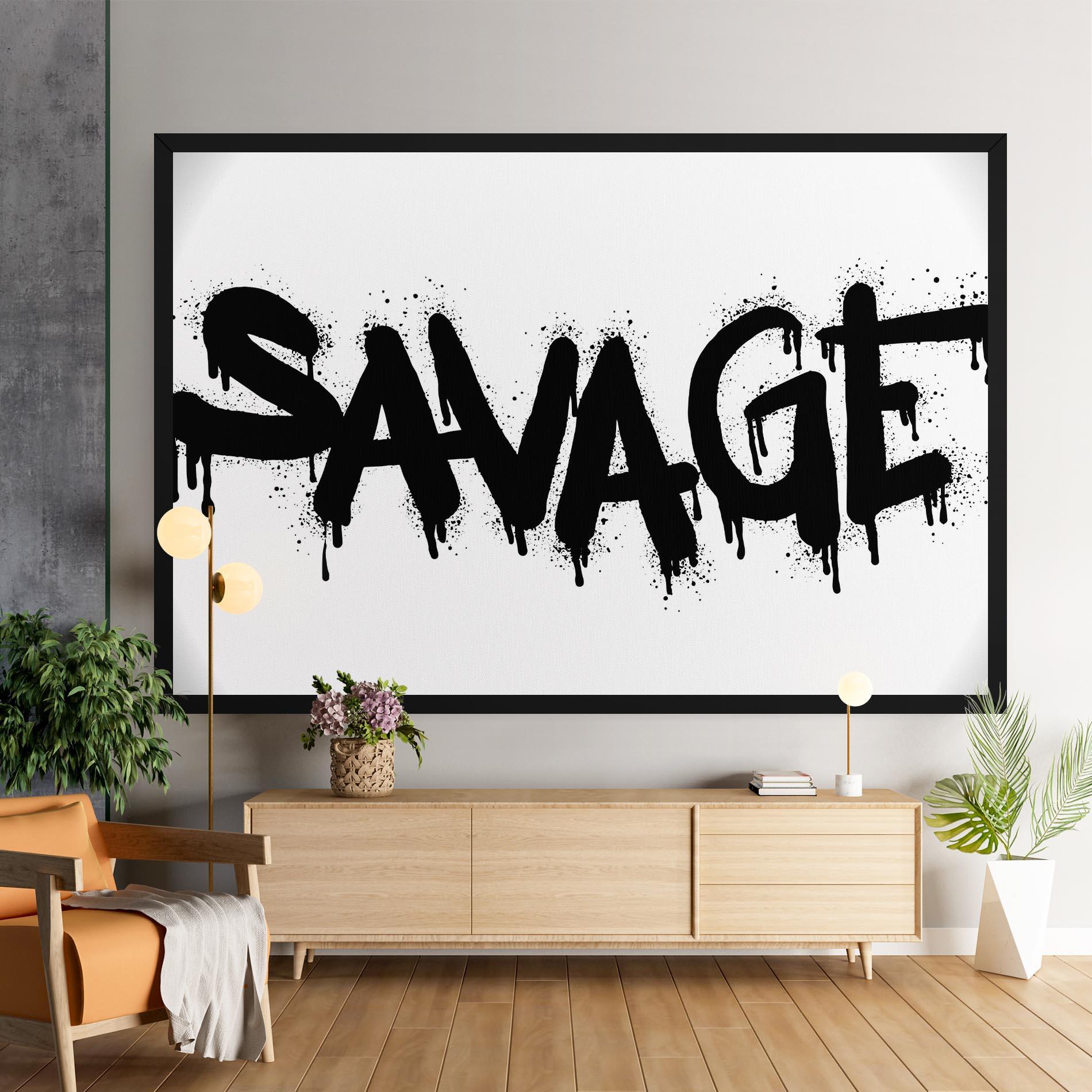 Картина на платно Savage Graffiti Spray mockup 9