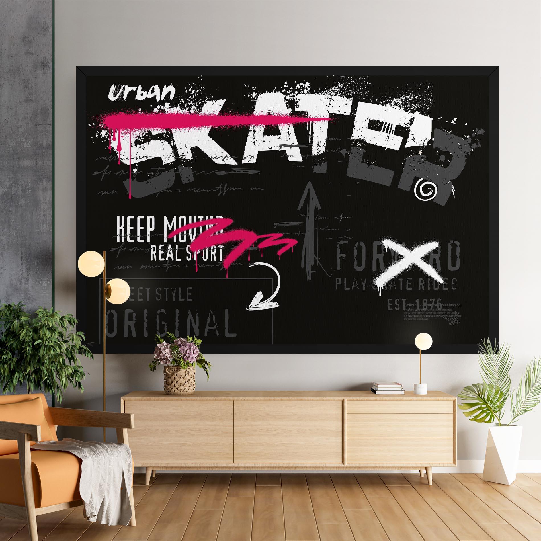 Картина на платно Skater Spray mockup 9