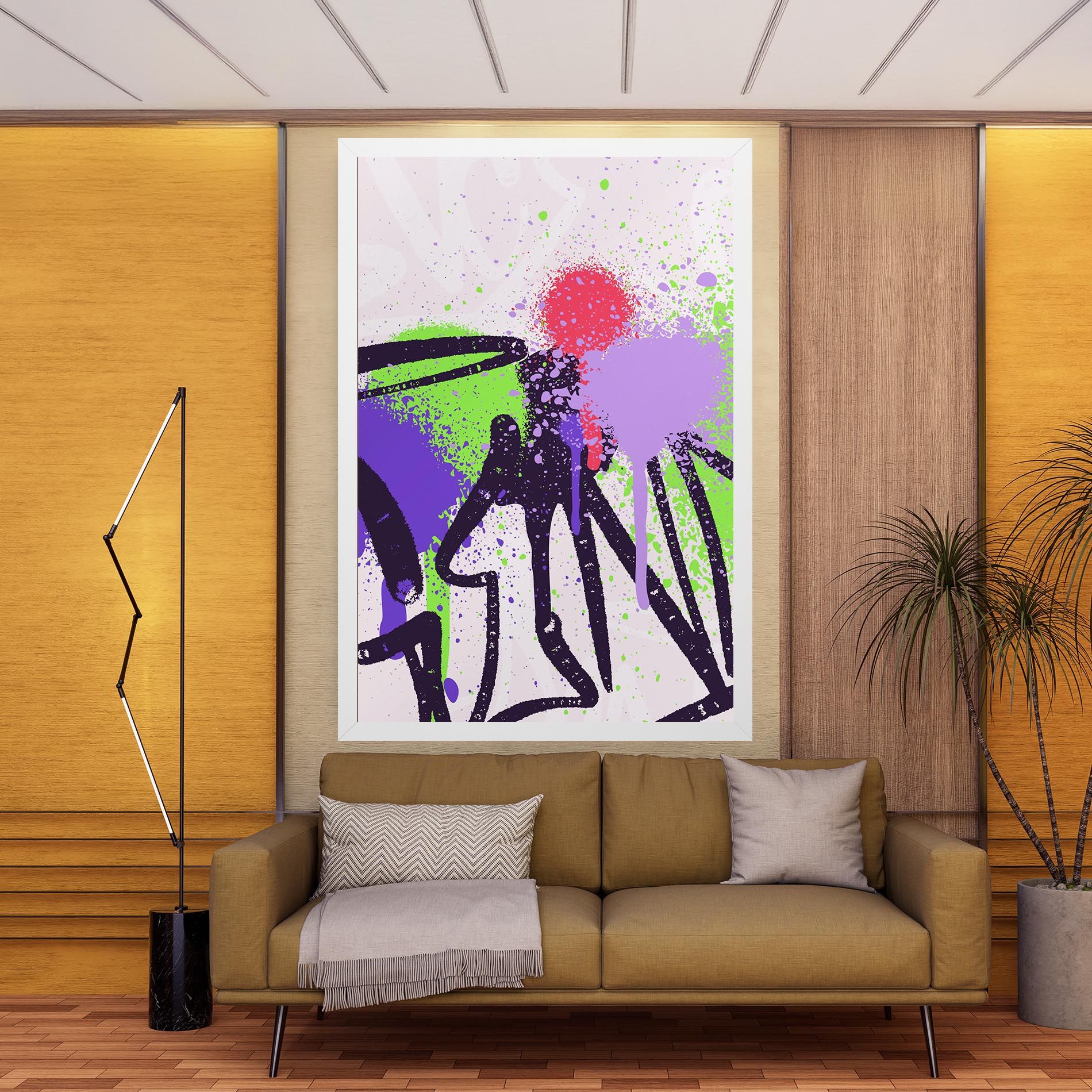 Green Purple Graffiti mockup 9