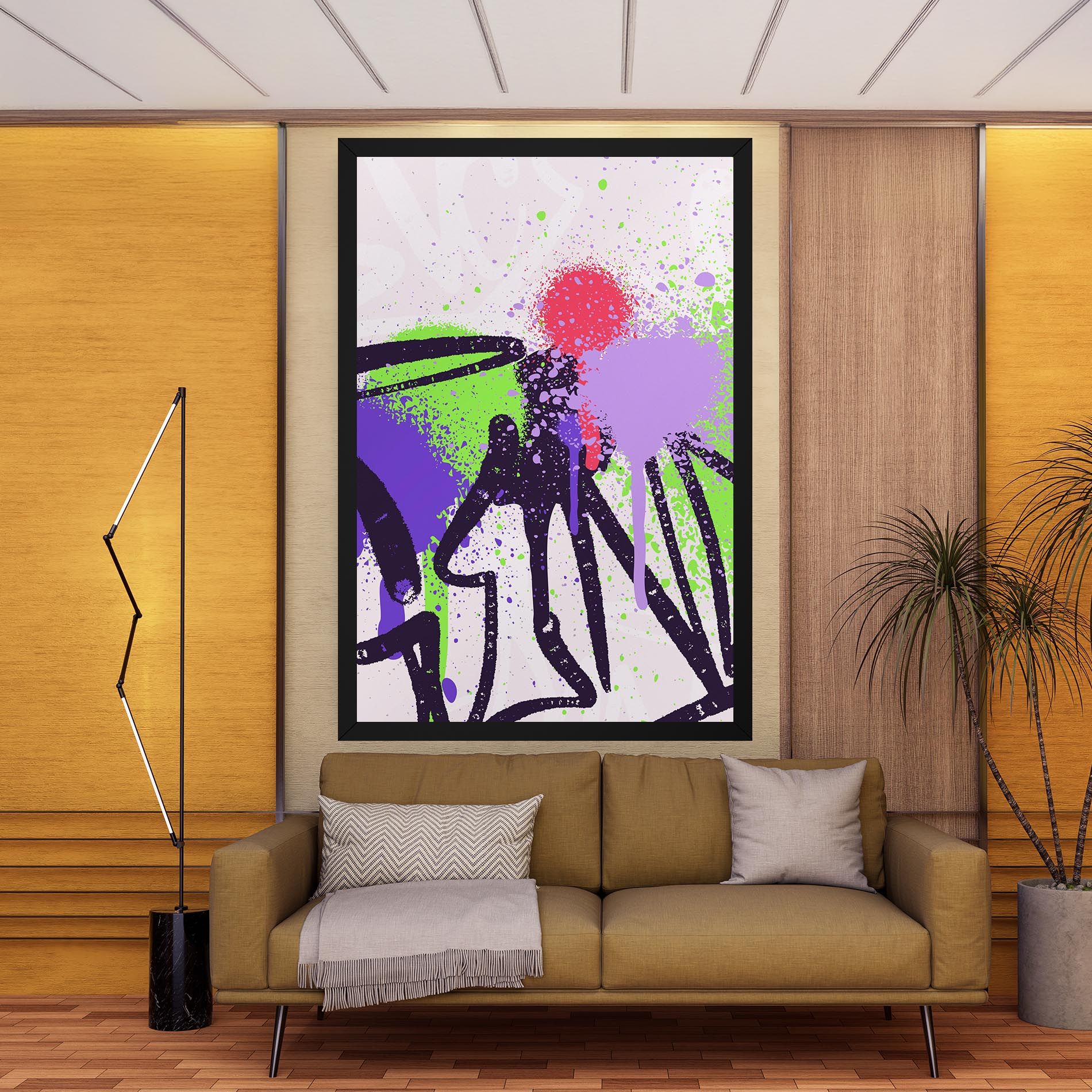 Green Purple Graffiti mockup 9