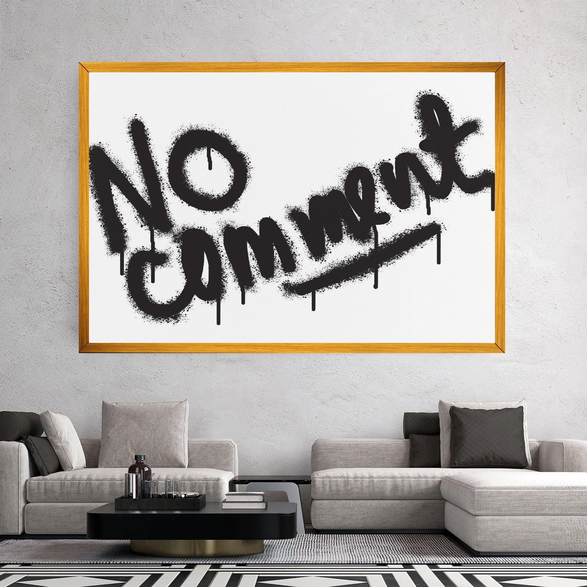 Картина на платно No Comment mockup 2