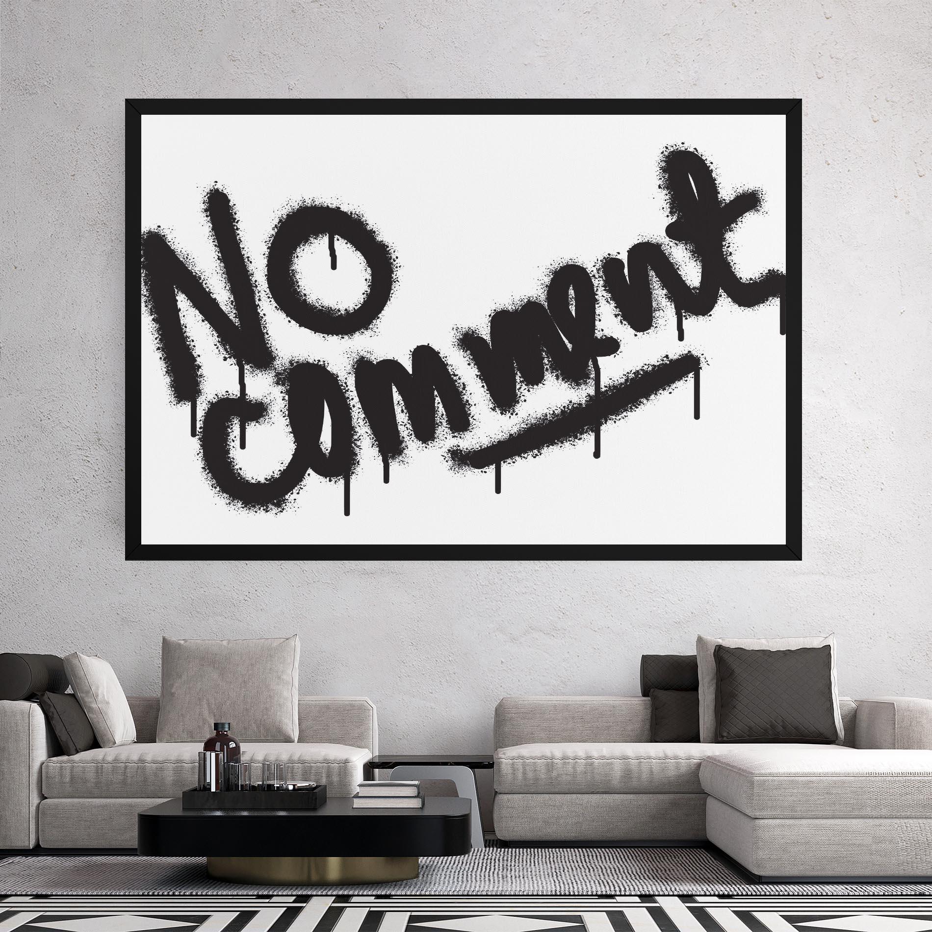 Картина на платно No Comment mockup 2