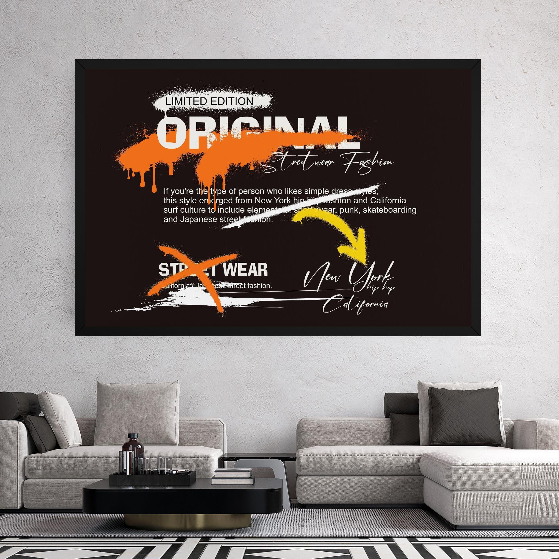 Картина на платно Original Style Graffiti mockup 2