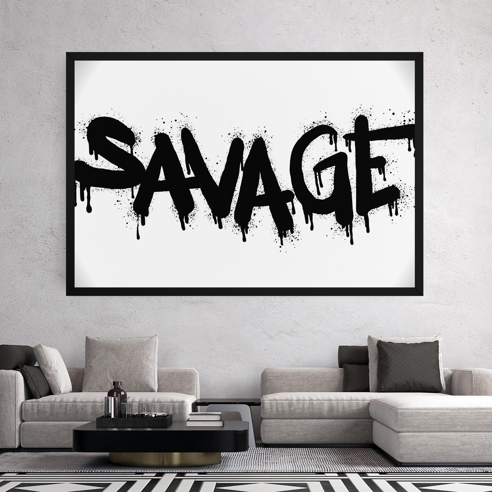 Картина на платно Savage Graffiti Spray mockup 2