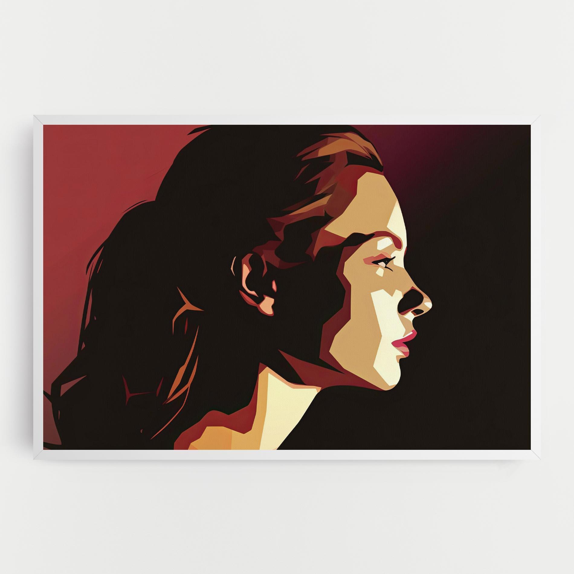 Картина на платно Cream Red Pop Art mockup 0