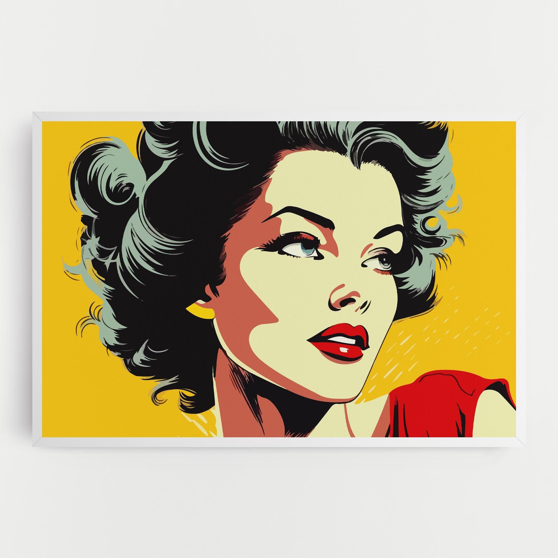 Pop Art Pretty Lady mockup 0