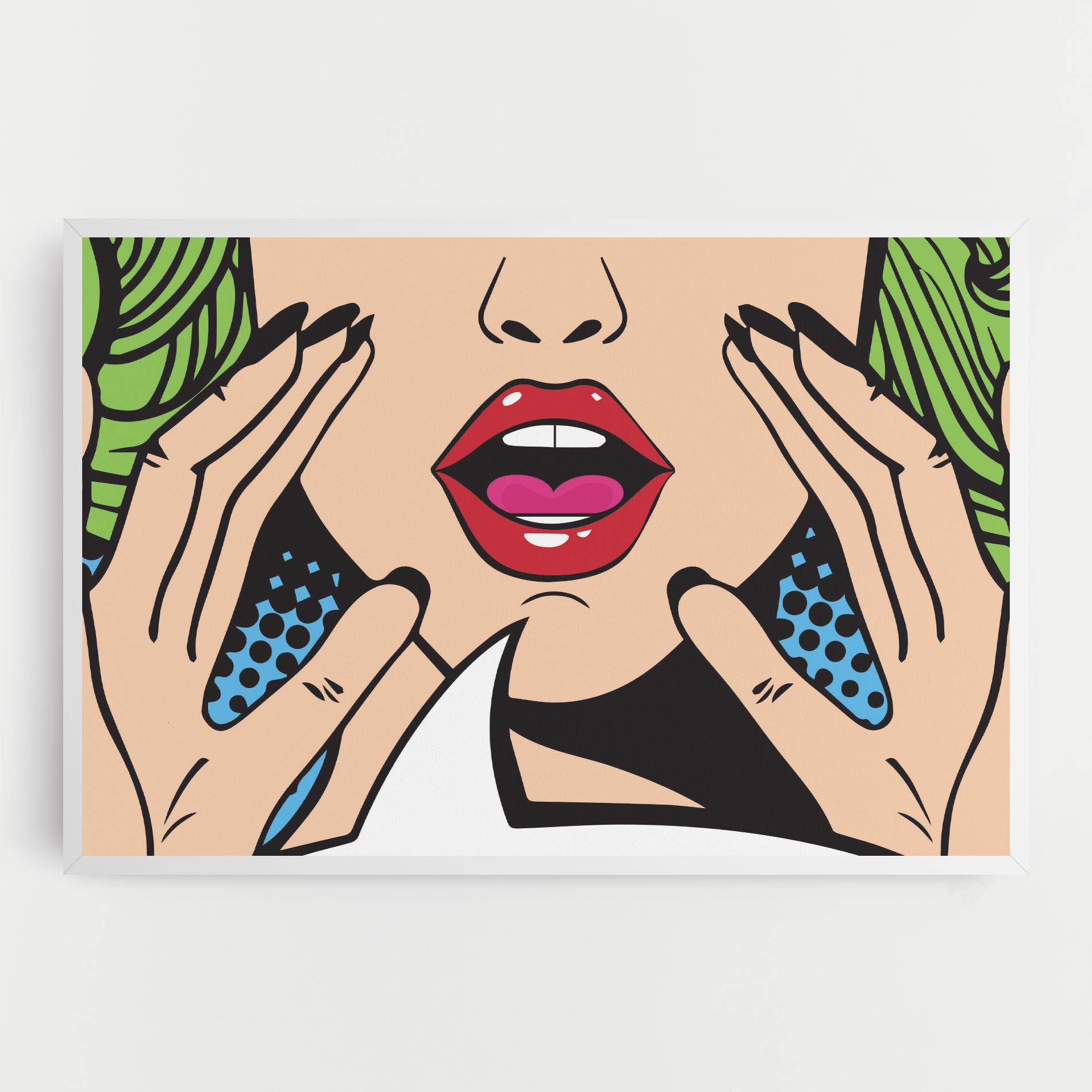 Картина на платно Speaking Pop Art mockup 0