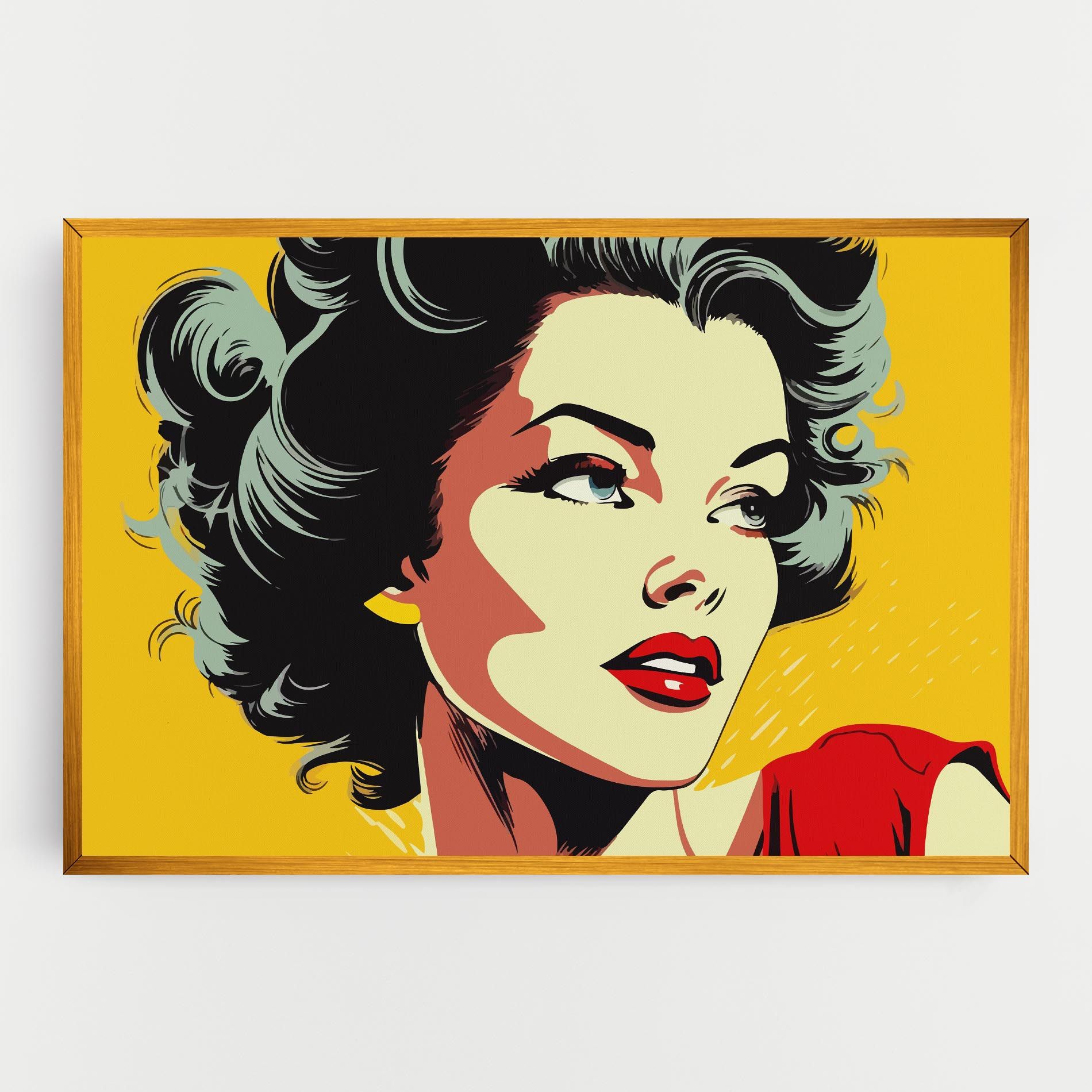 Pop Art Pretty Lady mockup 0