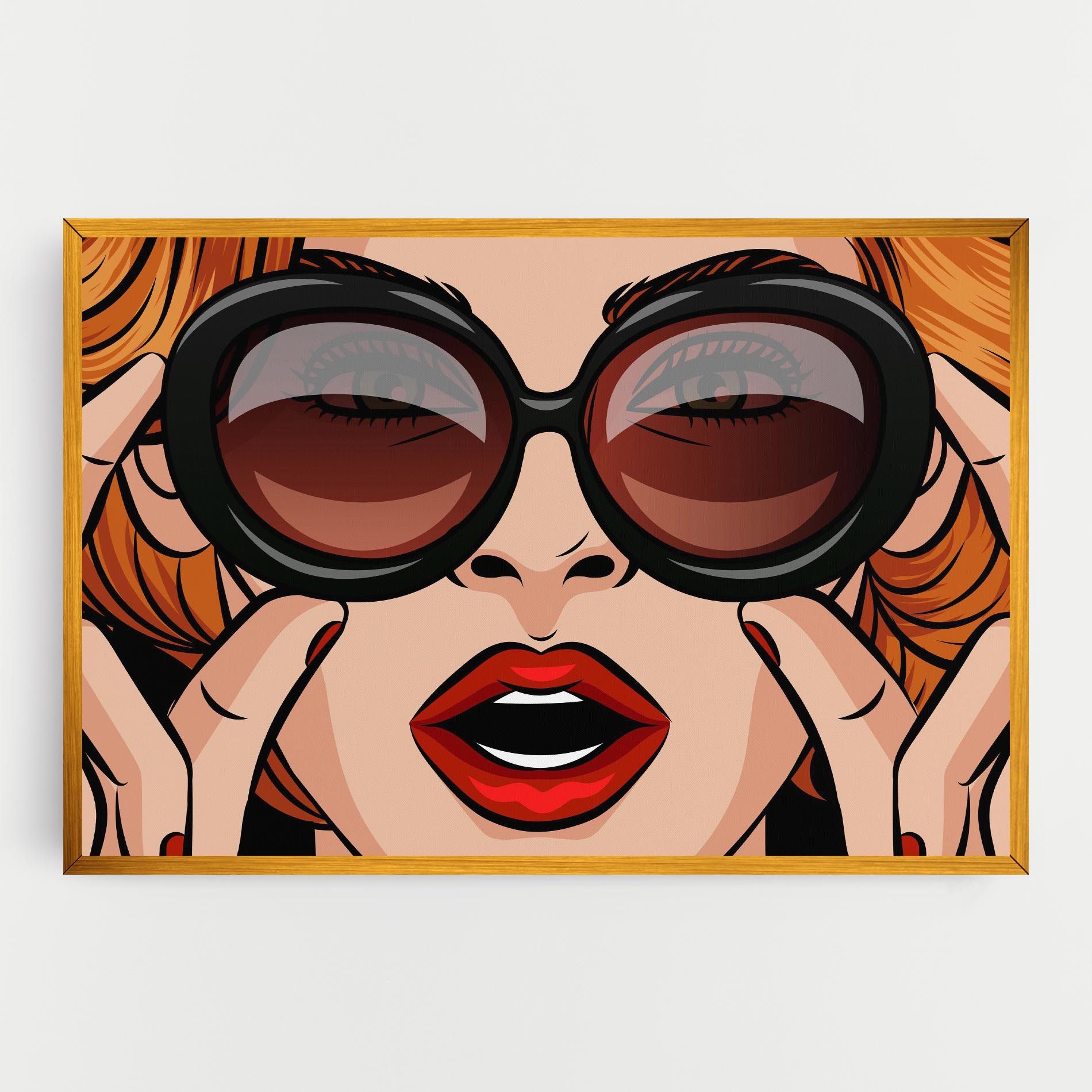 Pop Glasses Woman mockup 0