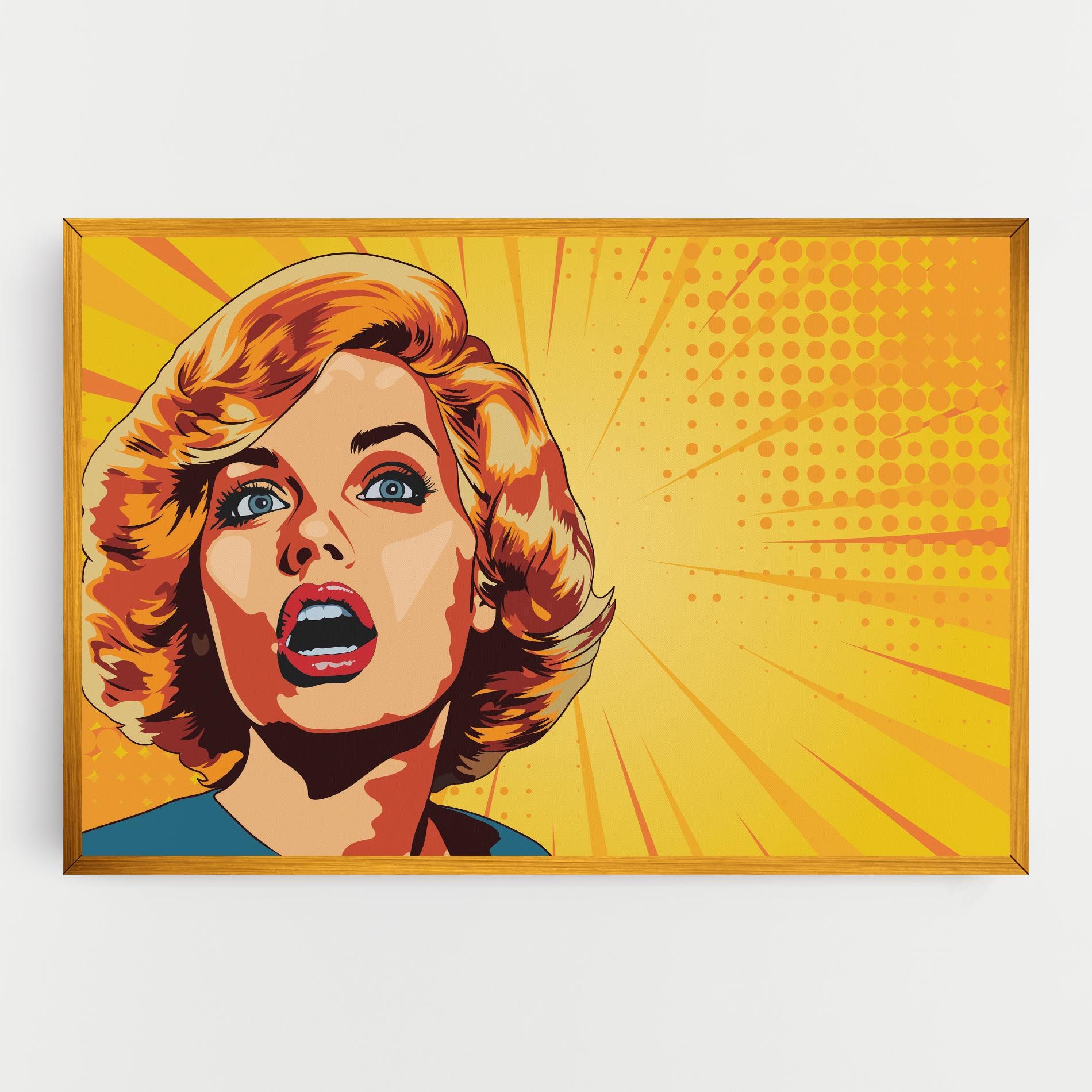 Surprised Blonde Lady mockup 0