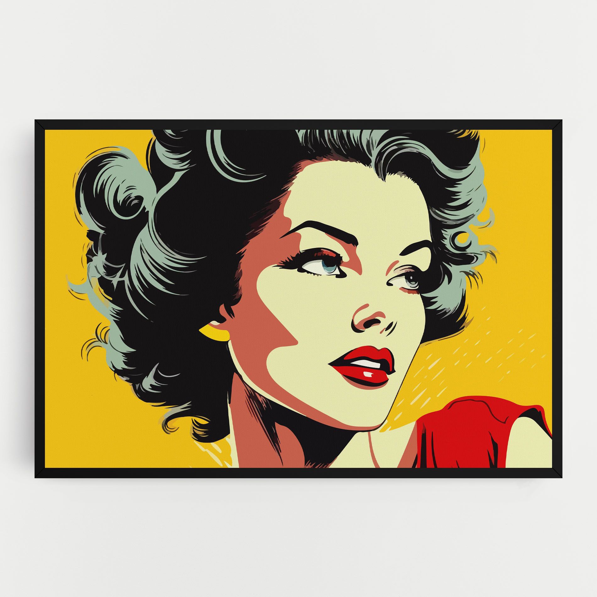 Pop Art Pretty Lady mockup 0