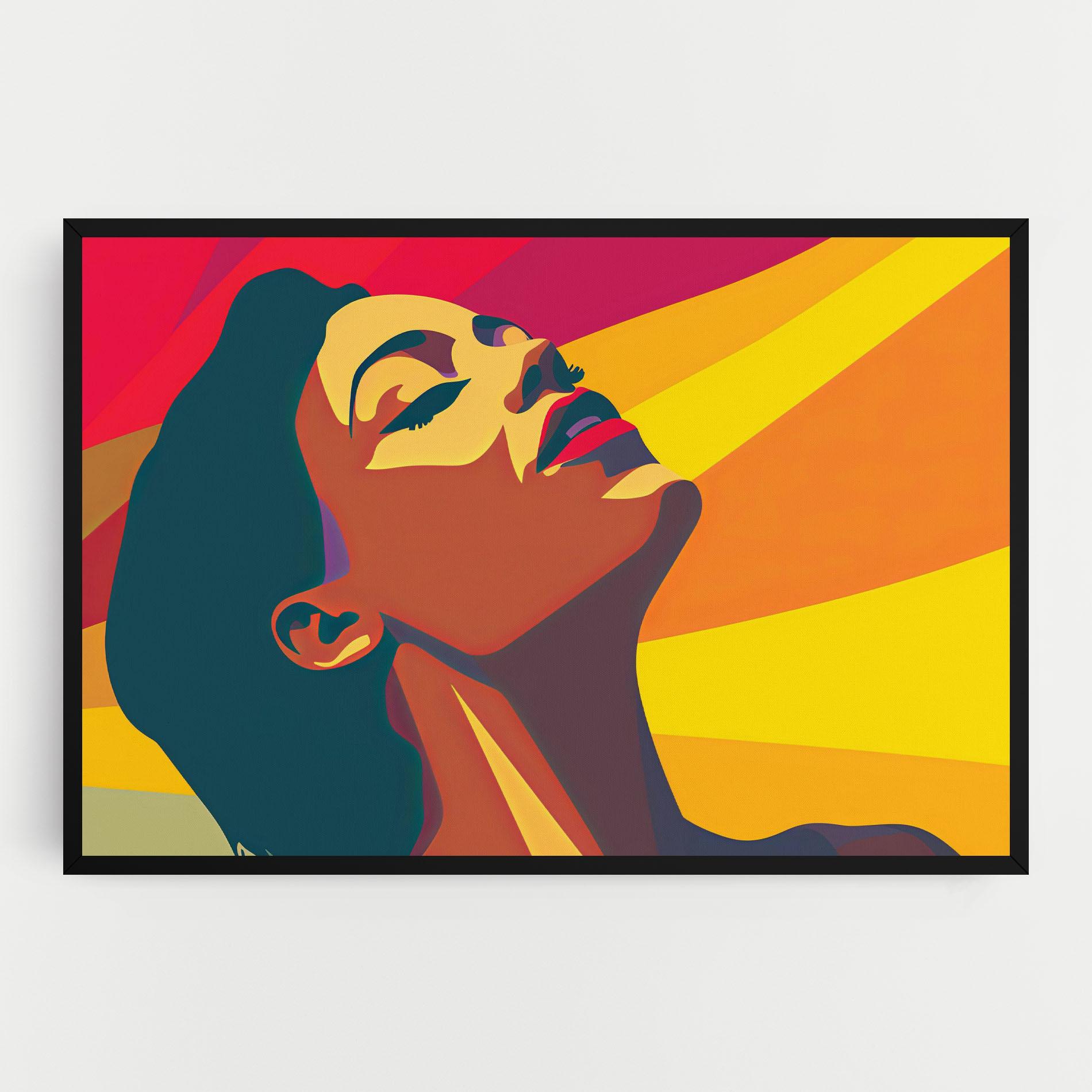 Картина на платно Pop Female Color mockup 0