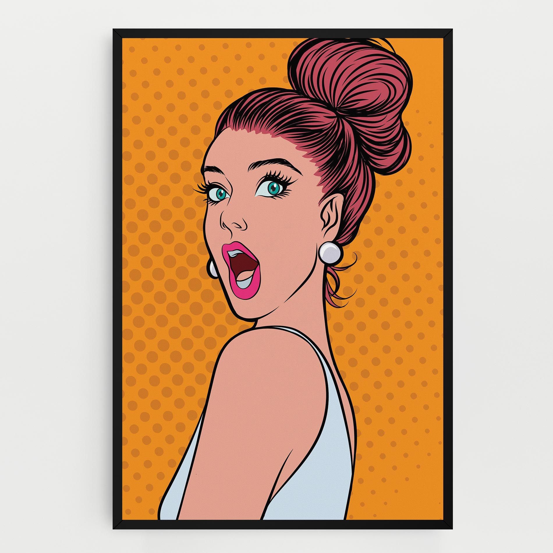 Pop Comic Lady mockup 0