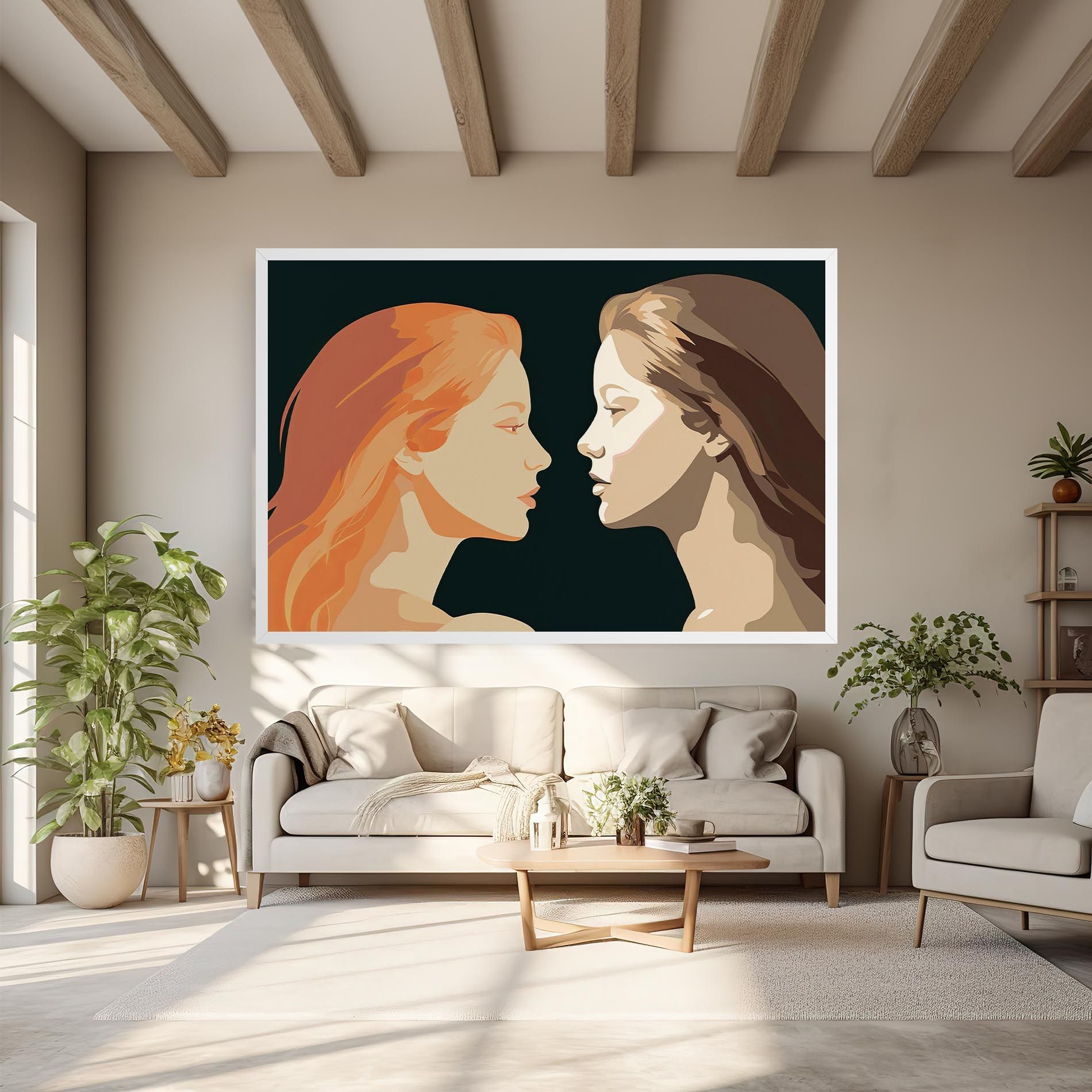 Orange Pop Girl mockup 6