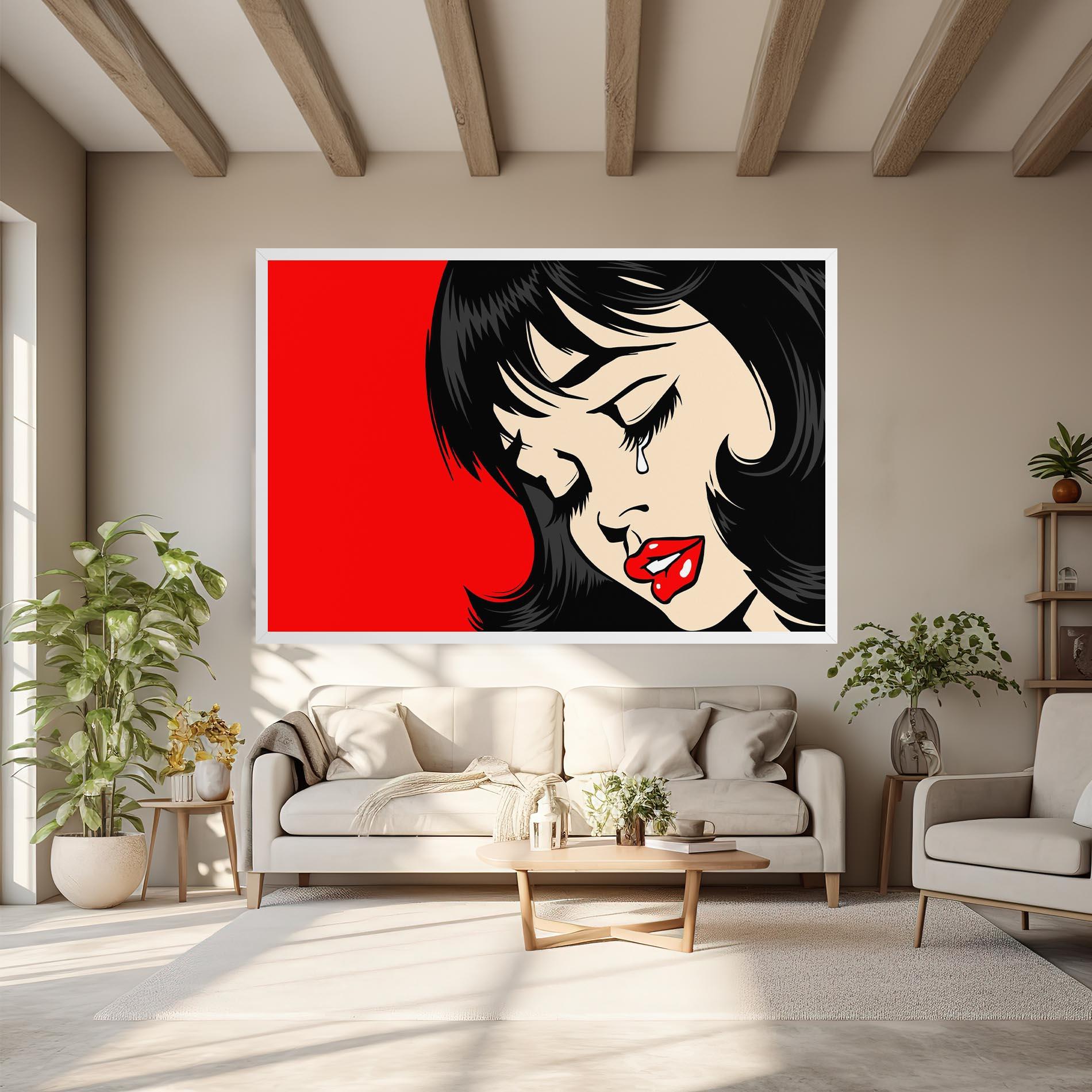 Картина на платно Pop Crying mockup 6