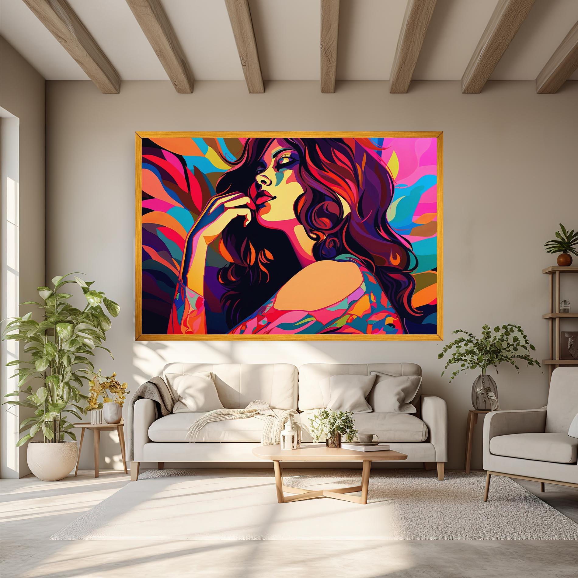 Картина на платно Pop Color Mix mockup 6