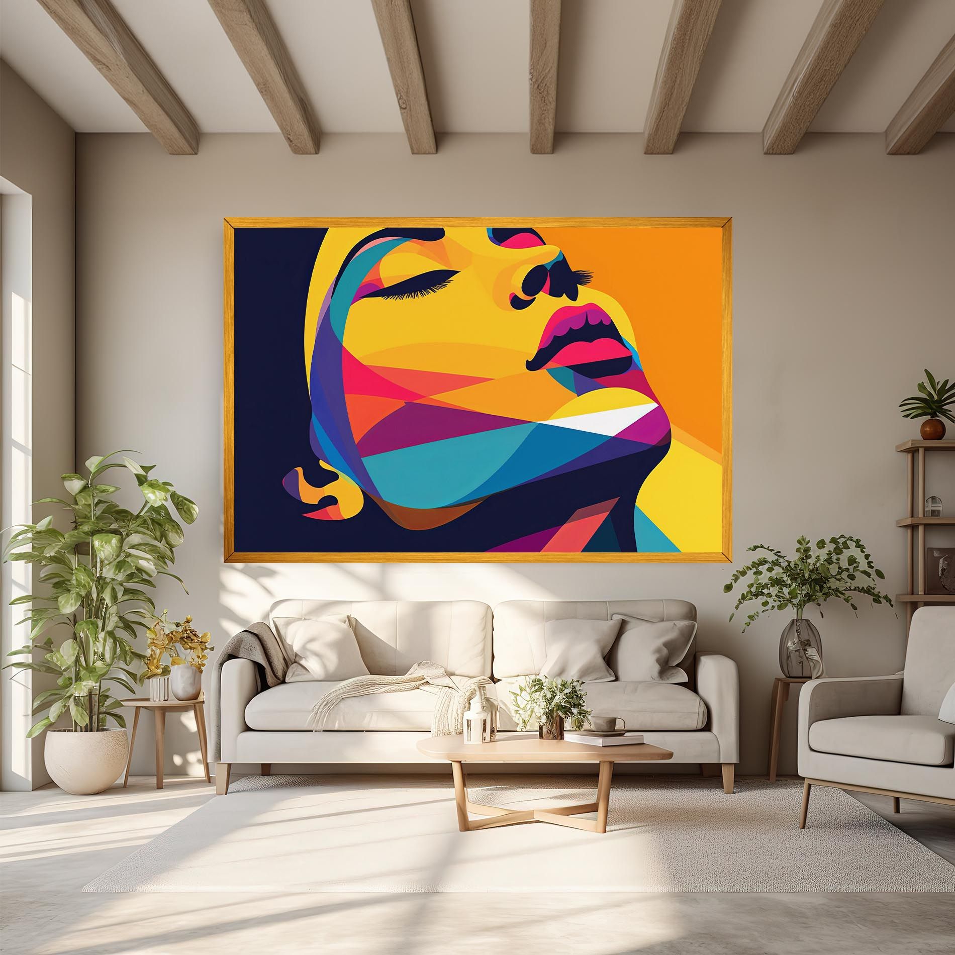 Yellow Pop Face mockup 6