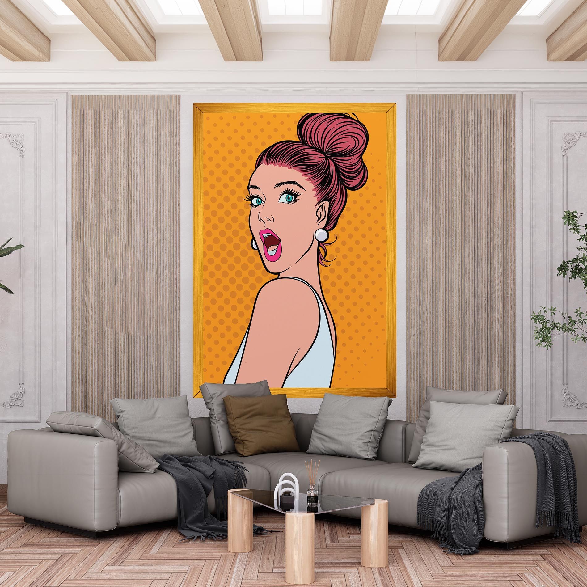 Pop Comic Lady mockup 6